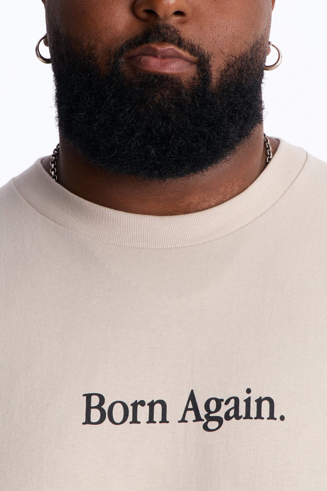Born Again Period Short Sleeve Tee - Light Grey