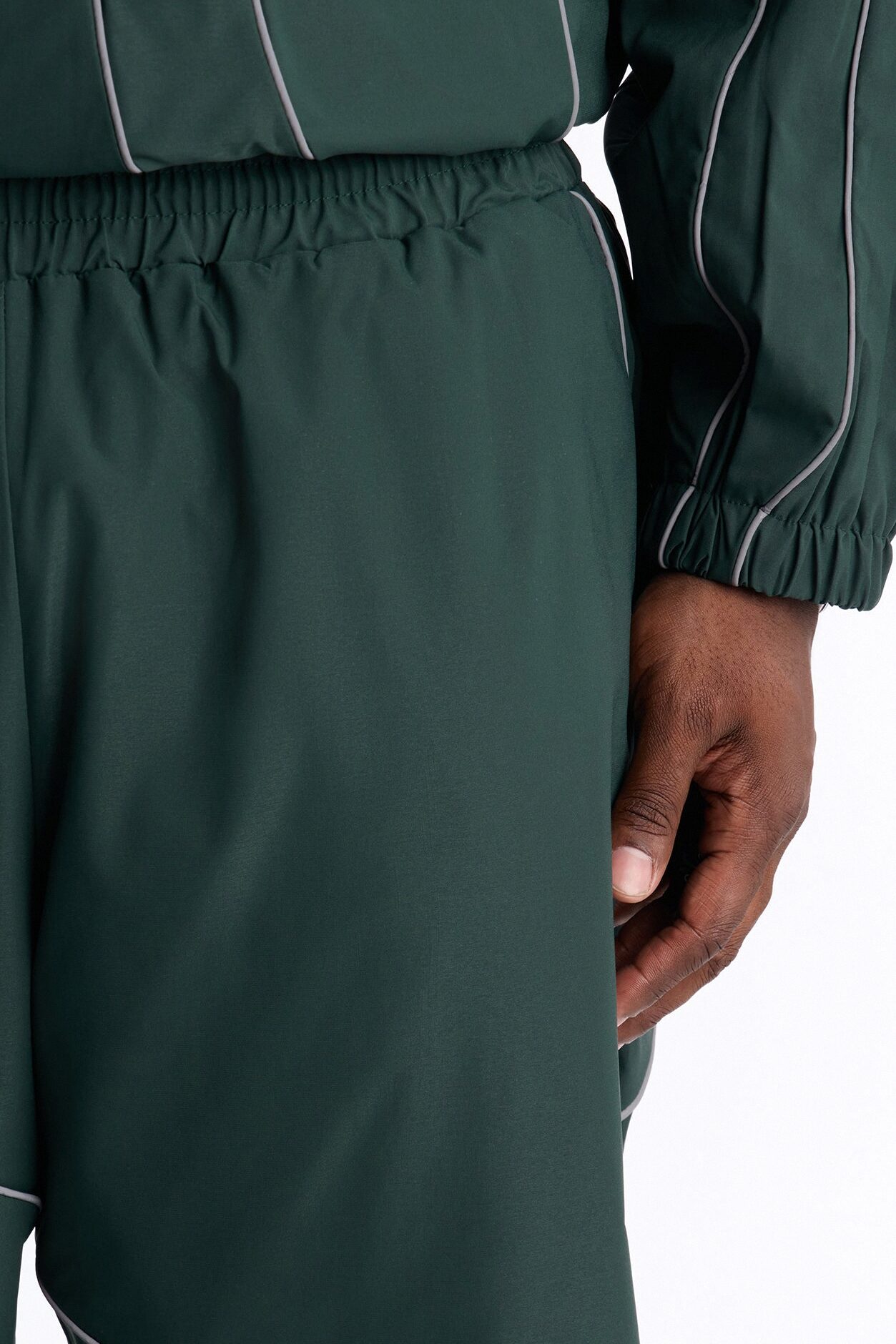 Straight Futuristic Mode Track Pant - Hunter Green