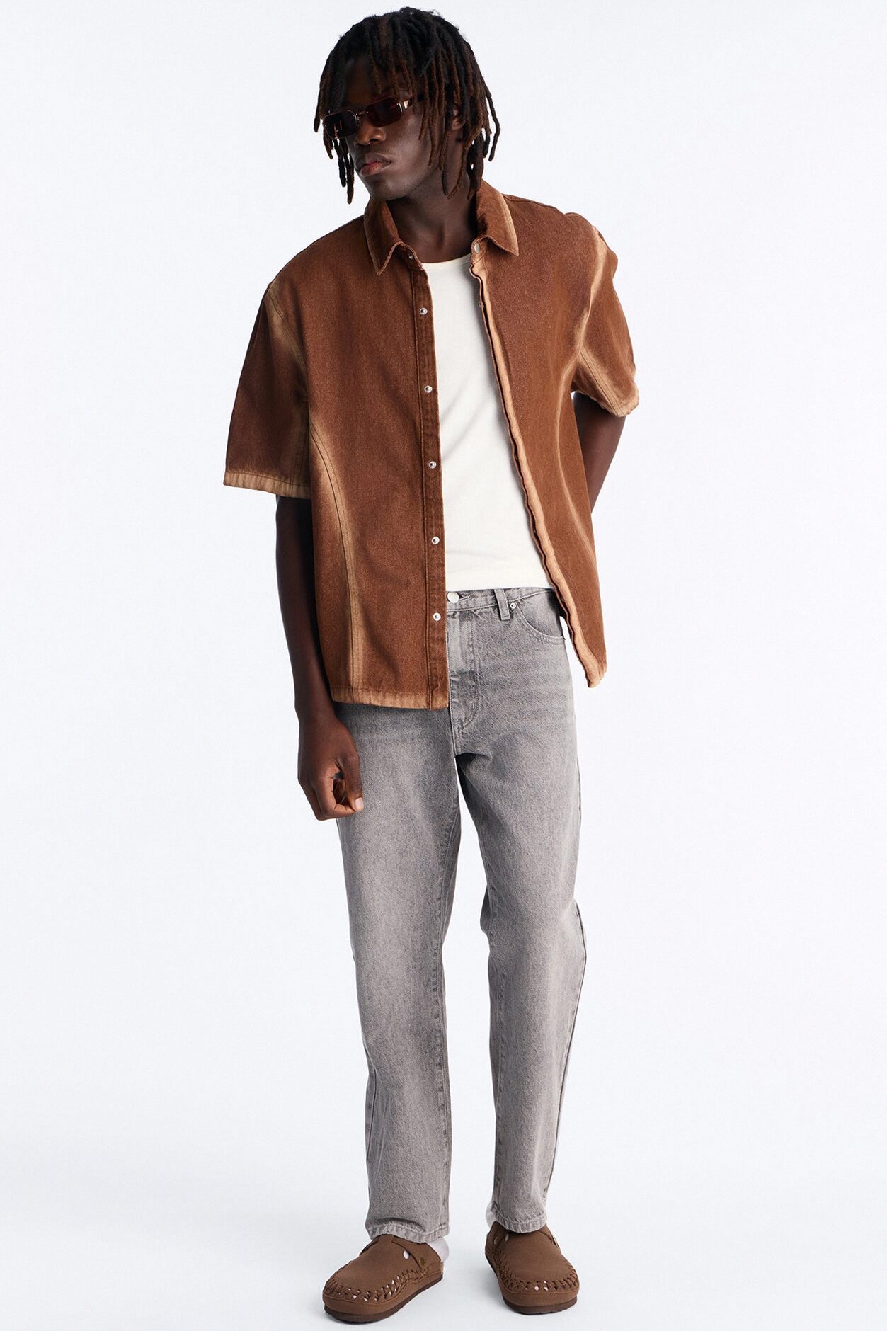 The Staple Straight Jean - Grey