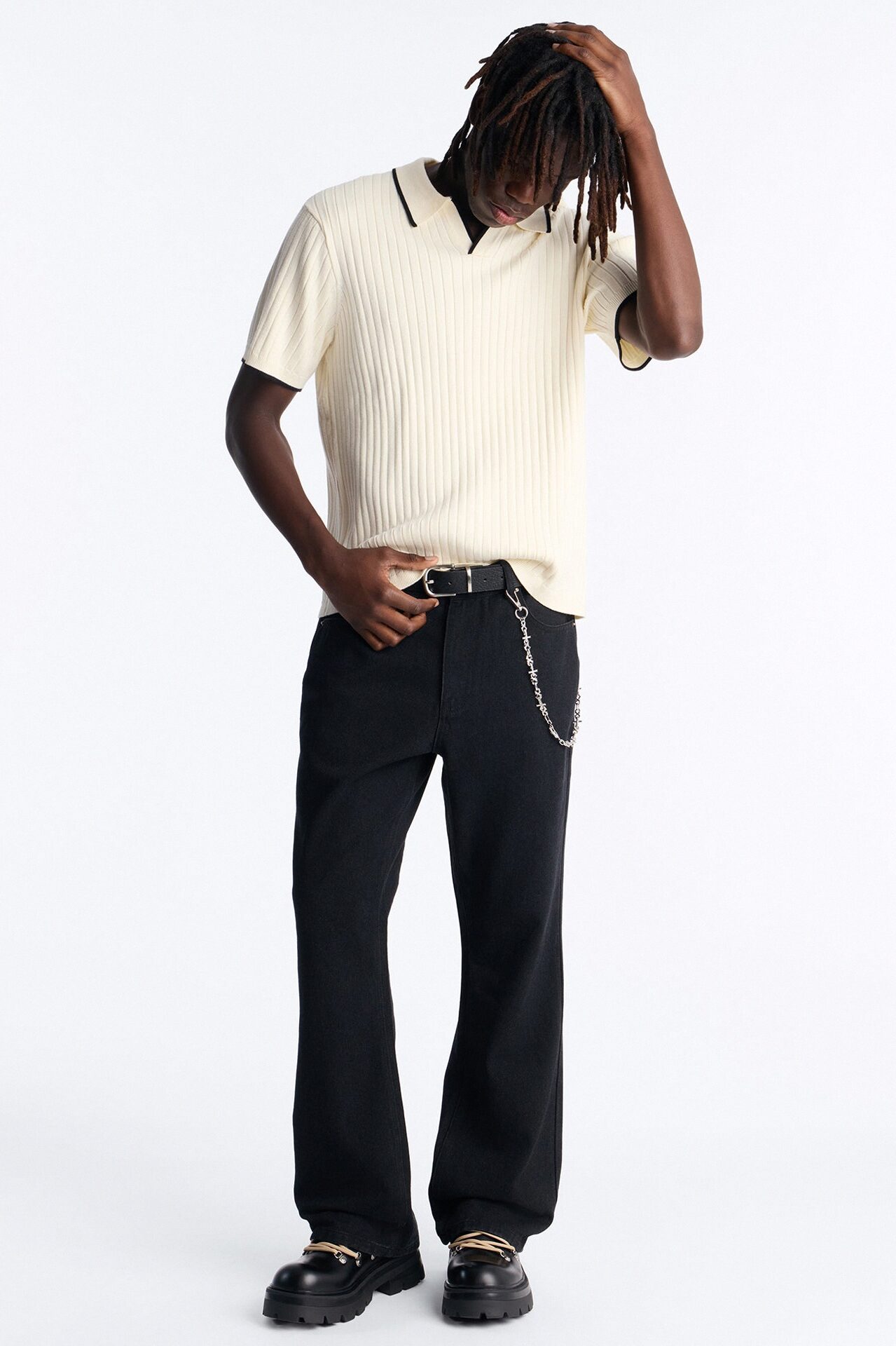 Routine Straight Flare Jean - Black