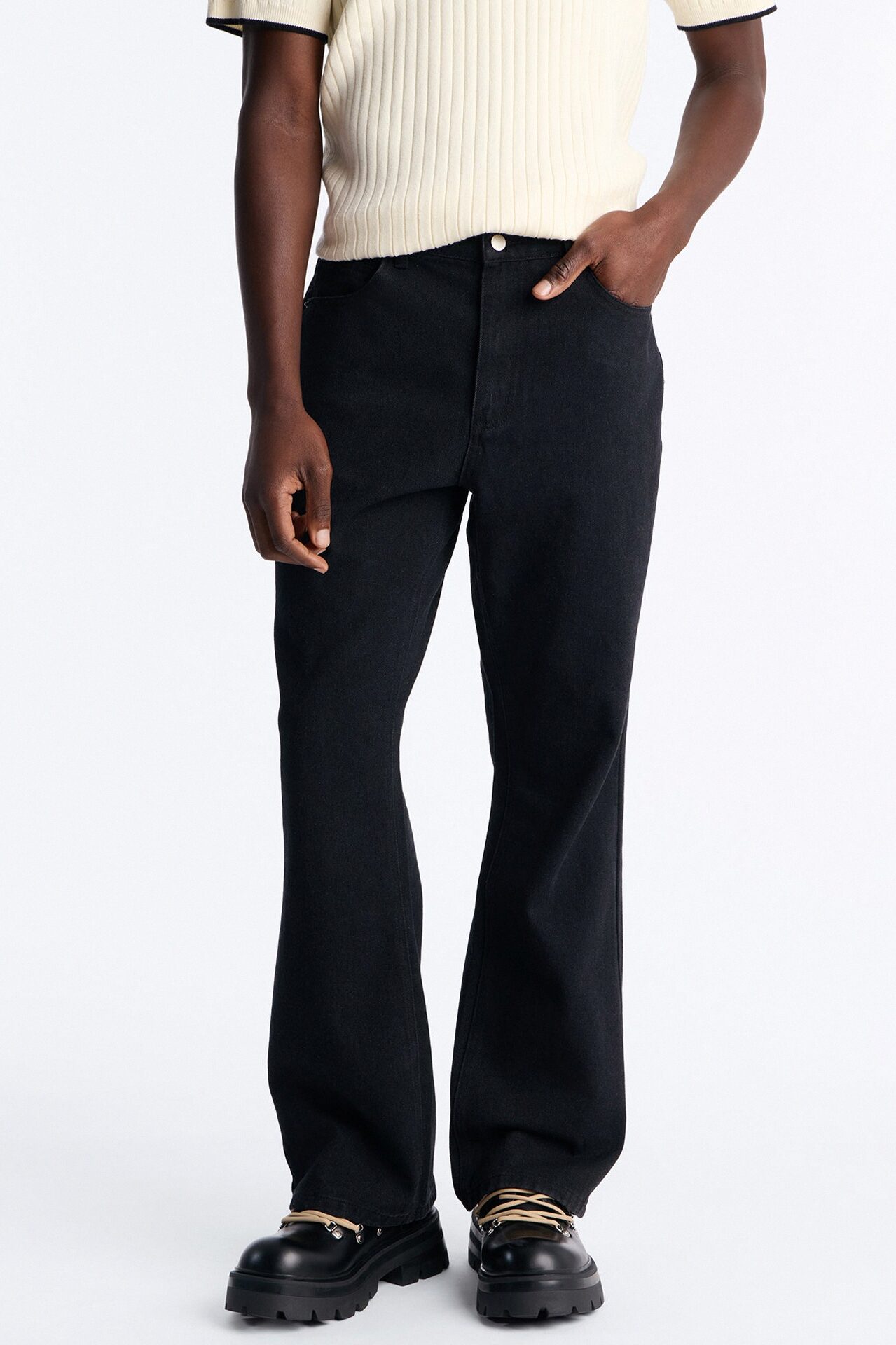 Routine Straight Flare Jean - Black