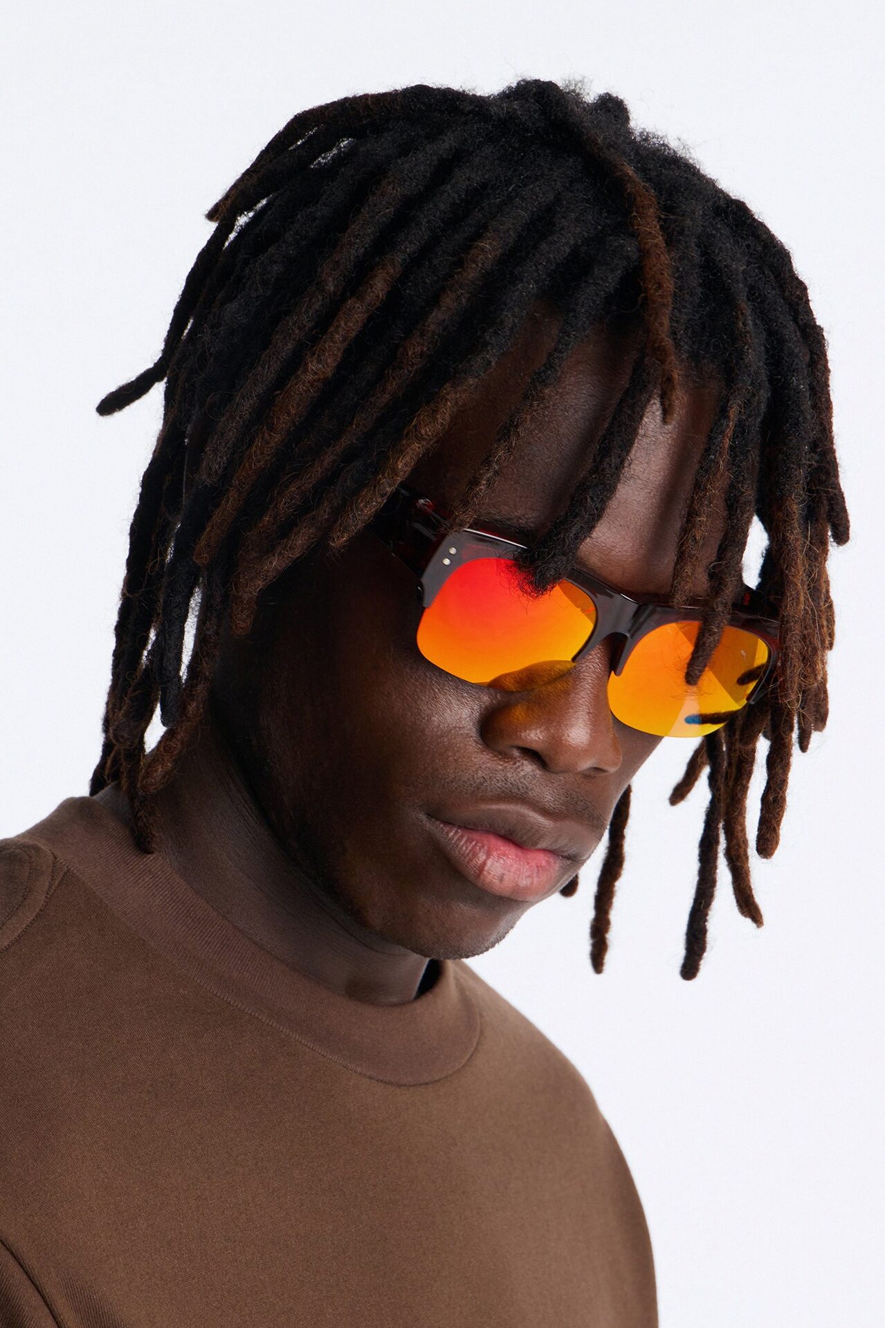 Fixed On You Square Sunglasses - Brown