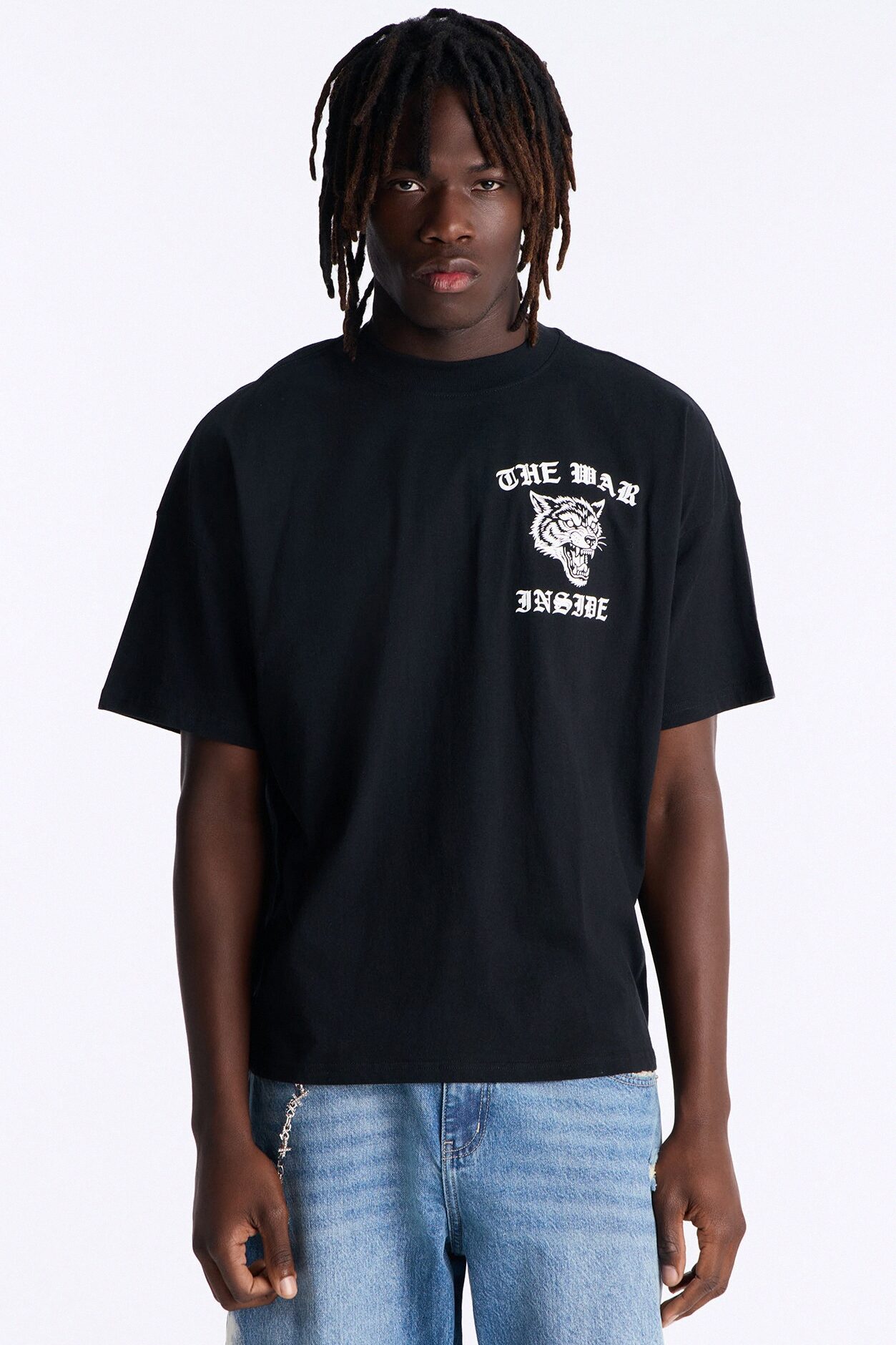 The War Inside Boxy Short Sleeve Tee - Black