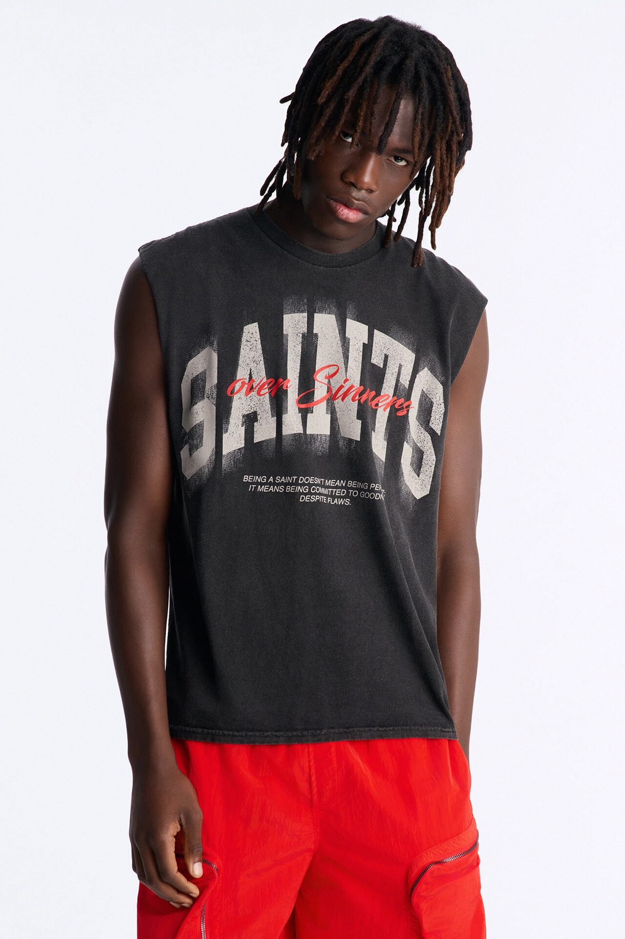 Saints Over Sinners Vintage Muscle Tee - Black