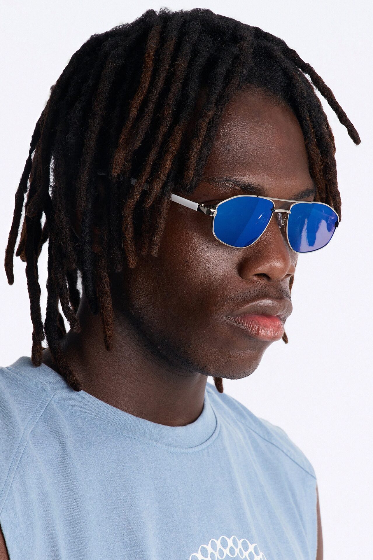No Way Back Up Sunglasses - White/Silver