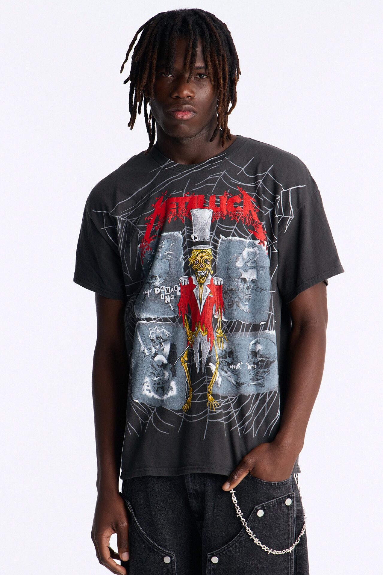 Metallica Ringmaster Vintage Short Sleeve Tee - Black Wash
