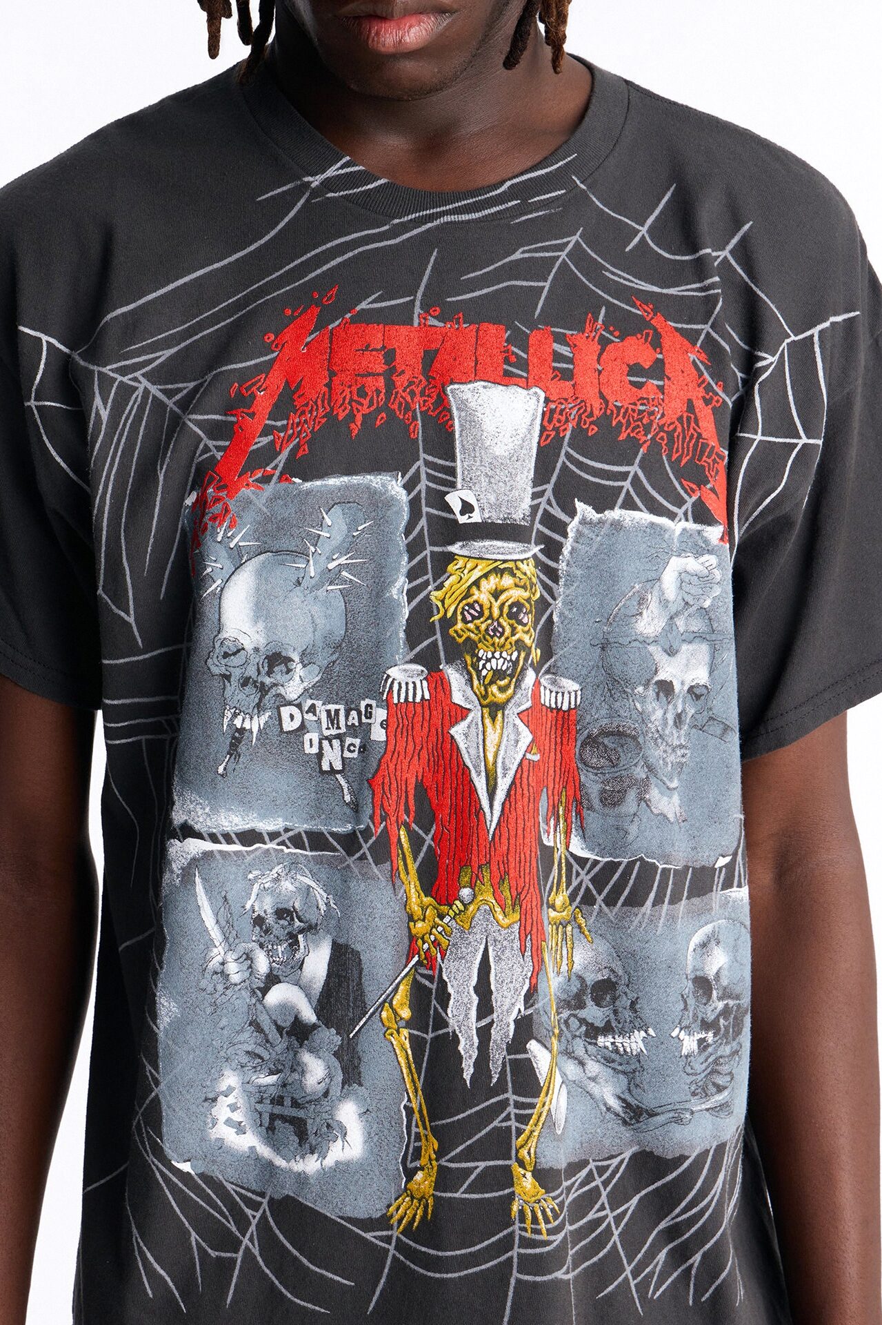 Metallica Ringmaster Vintage Short Sleeve Tee - Black Wash