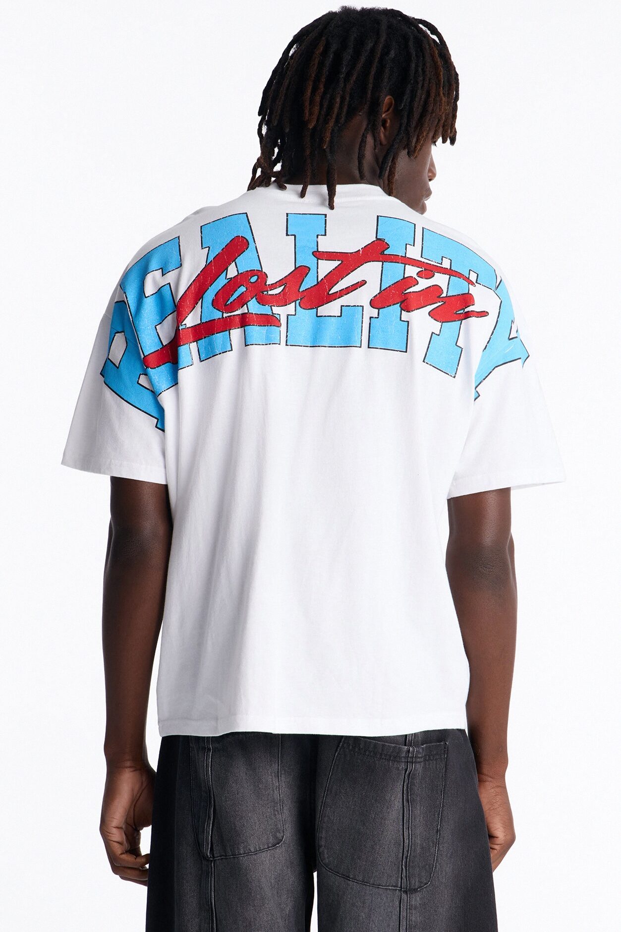 Lost In Reality Boxy Short Sleeve Tee - White