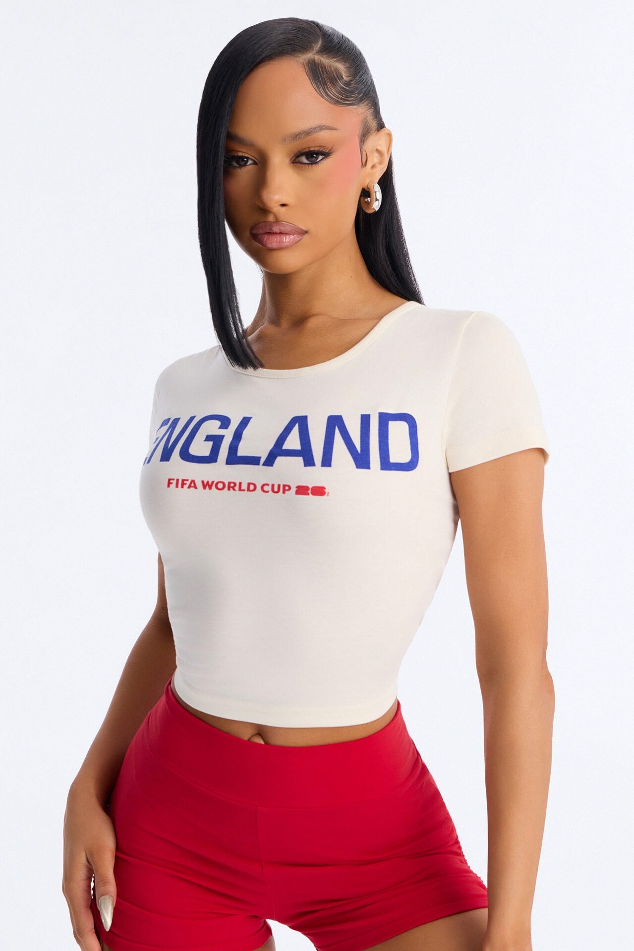 FIFA England Elite Squad Cropped Tee - Cream