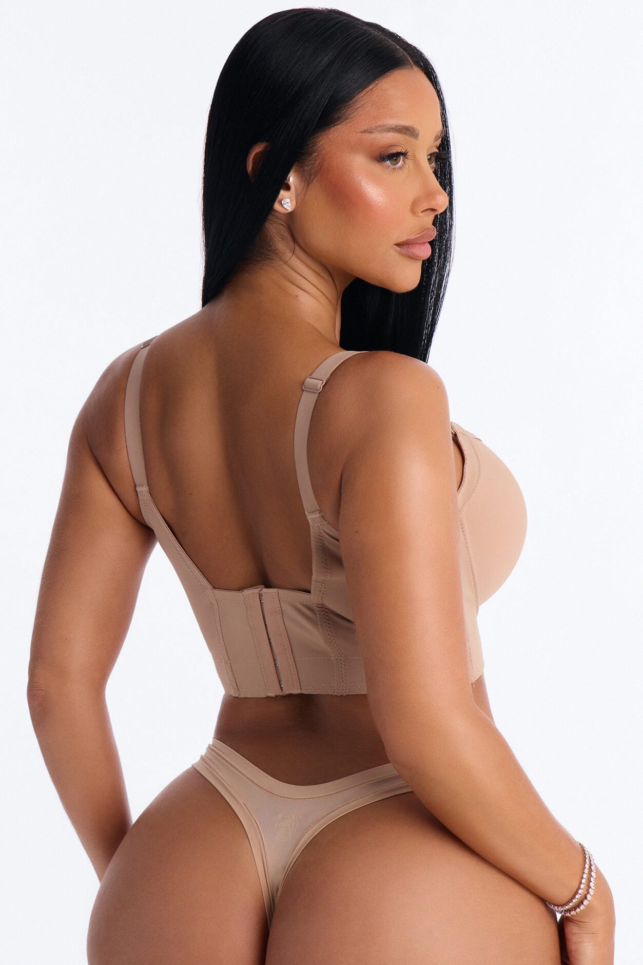 Supportive Underwire Lightly Padded Full Coverage Bra - Nude
