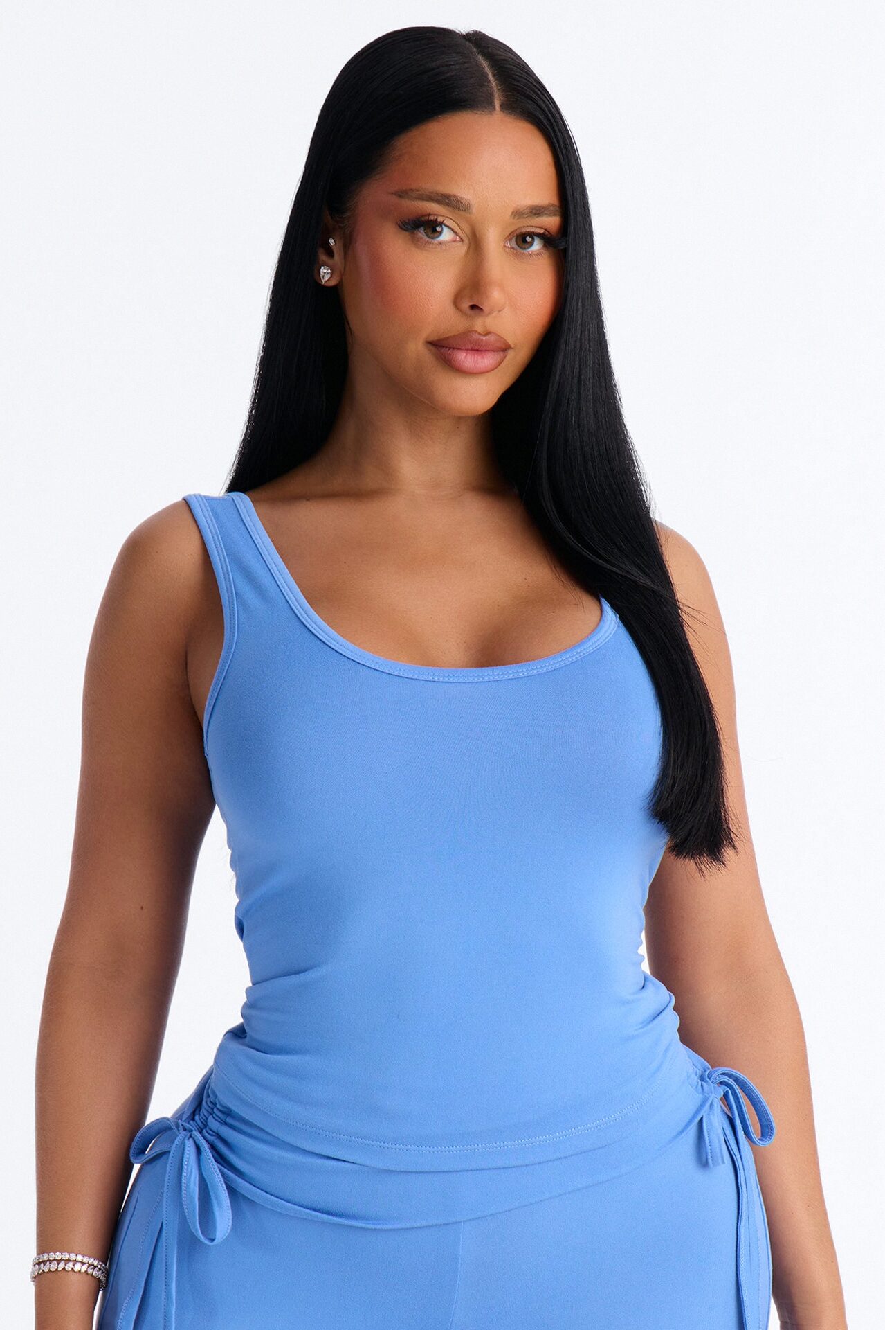 Soft Promises Cami PJ Foldover Short Set - Blue