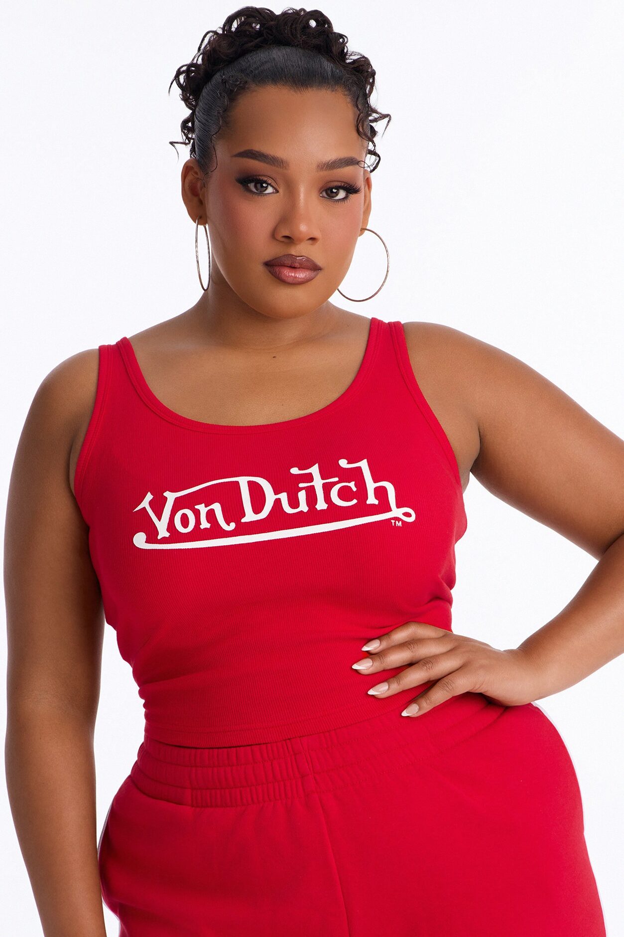 Von Dutch Americana Logo Tank - Red