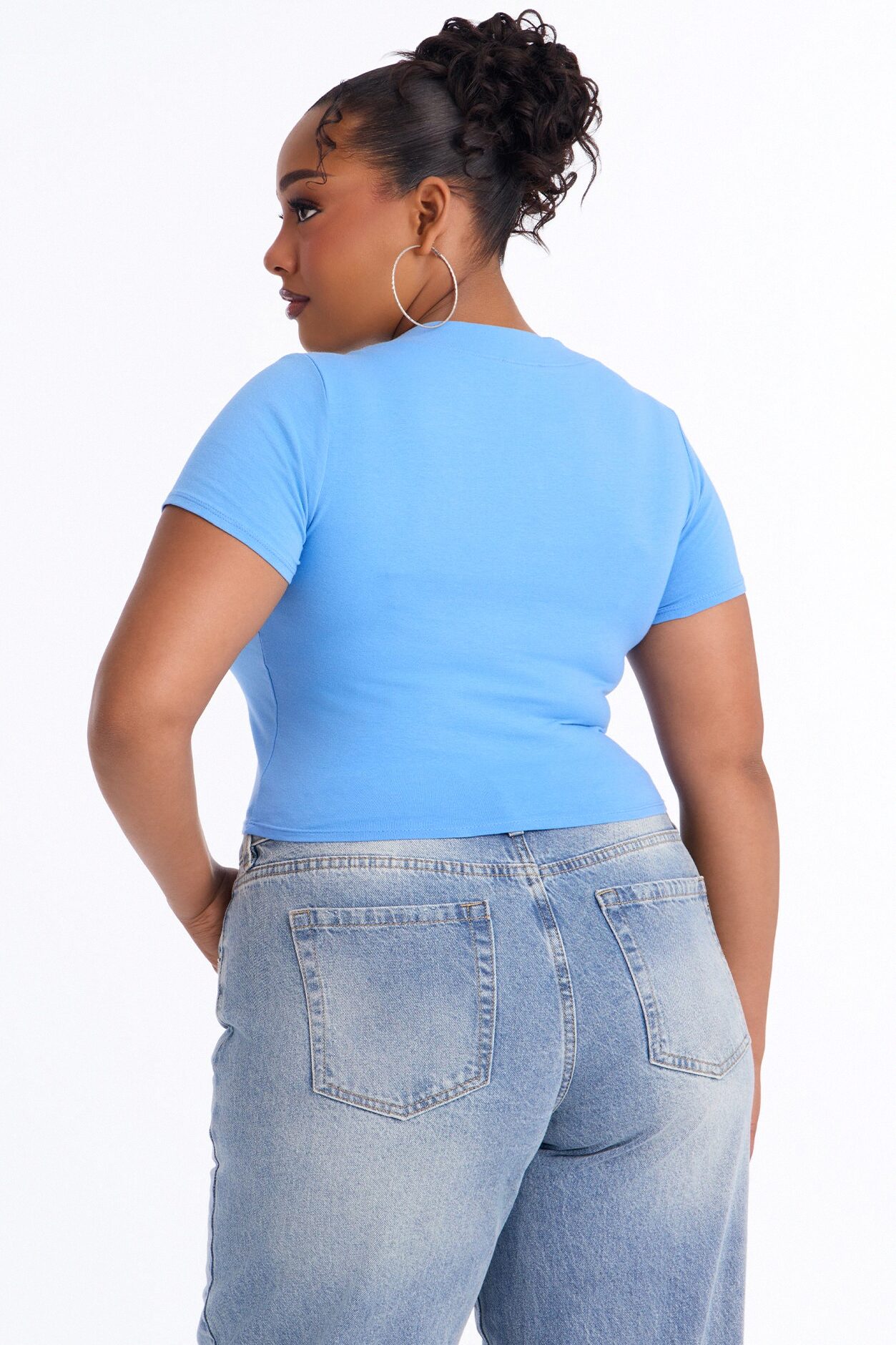 Delaney Short Sleeve Top - Periwinkle