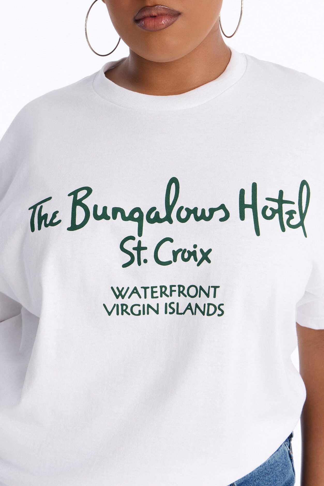 Bungalows Hotel Oversized Tee - White