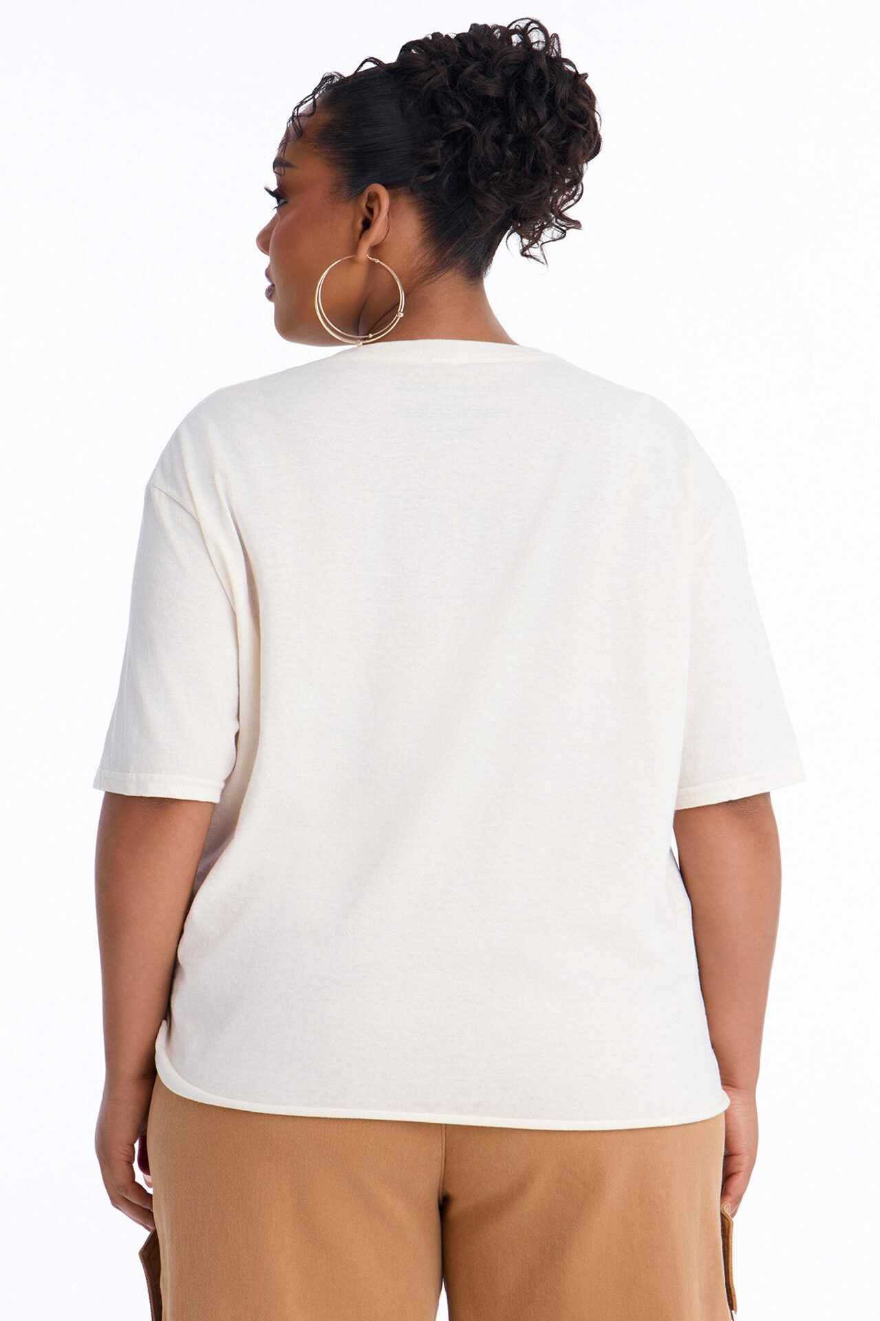 Beautiful Women Oversized Tee - Natural