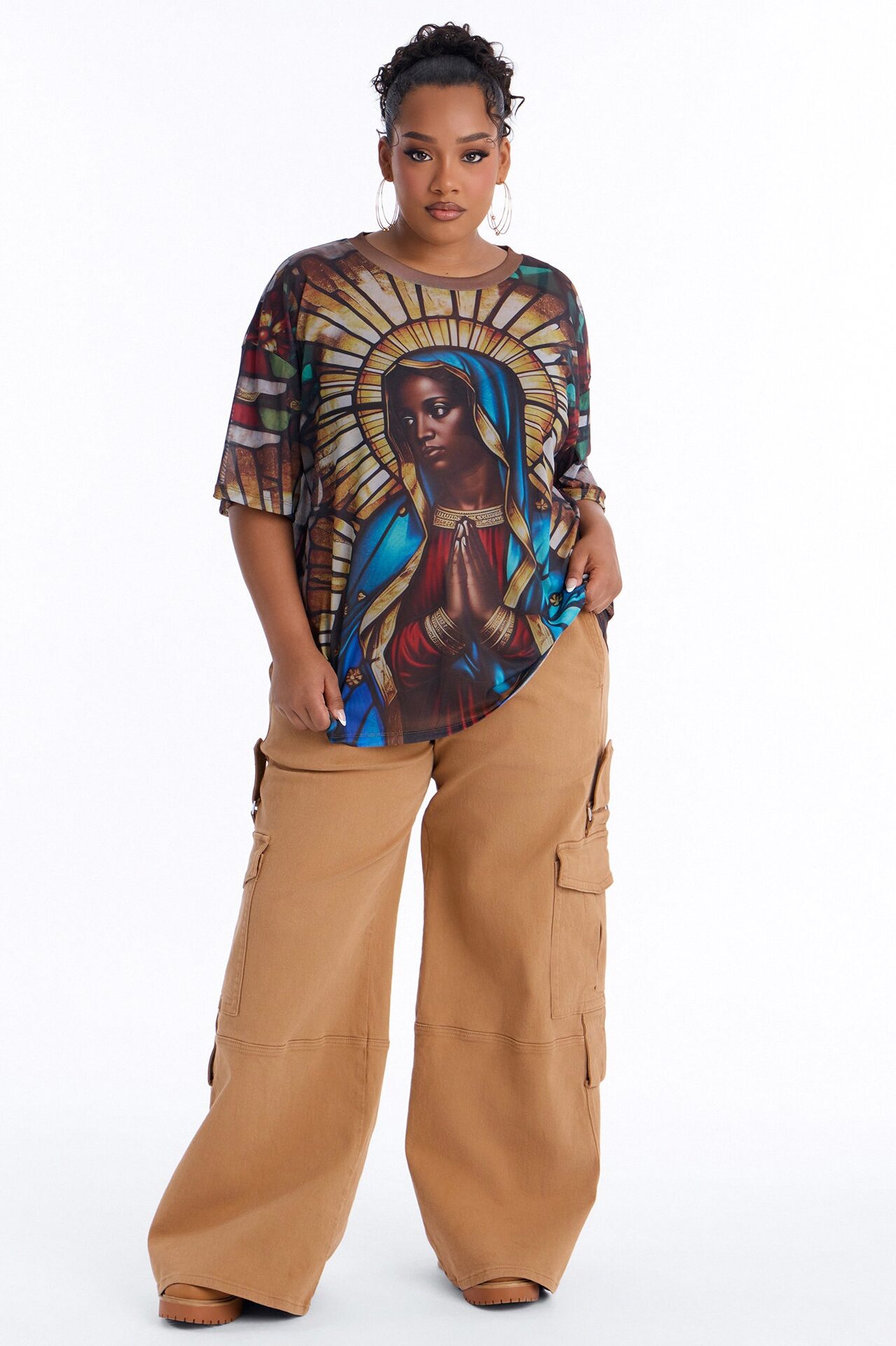 The Religious Women Mesh Tee - Black/combo