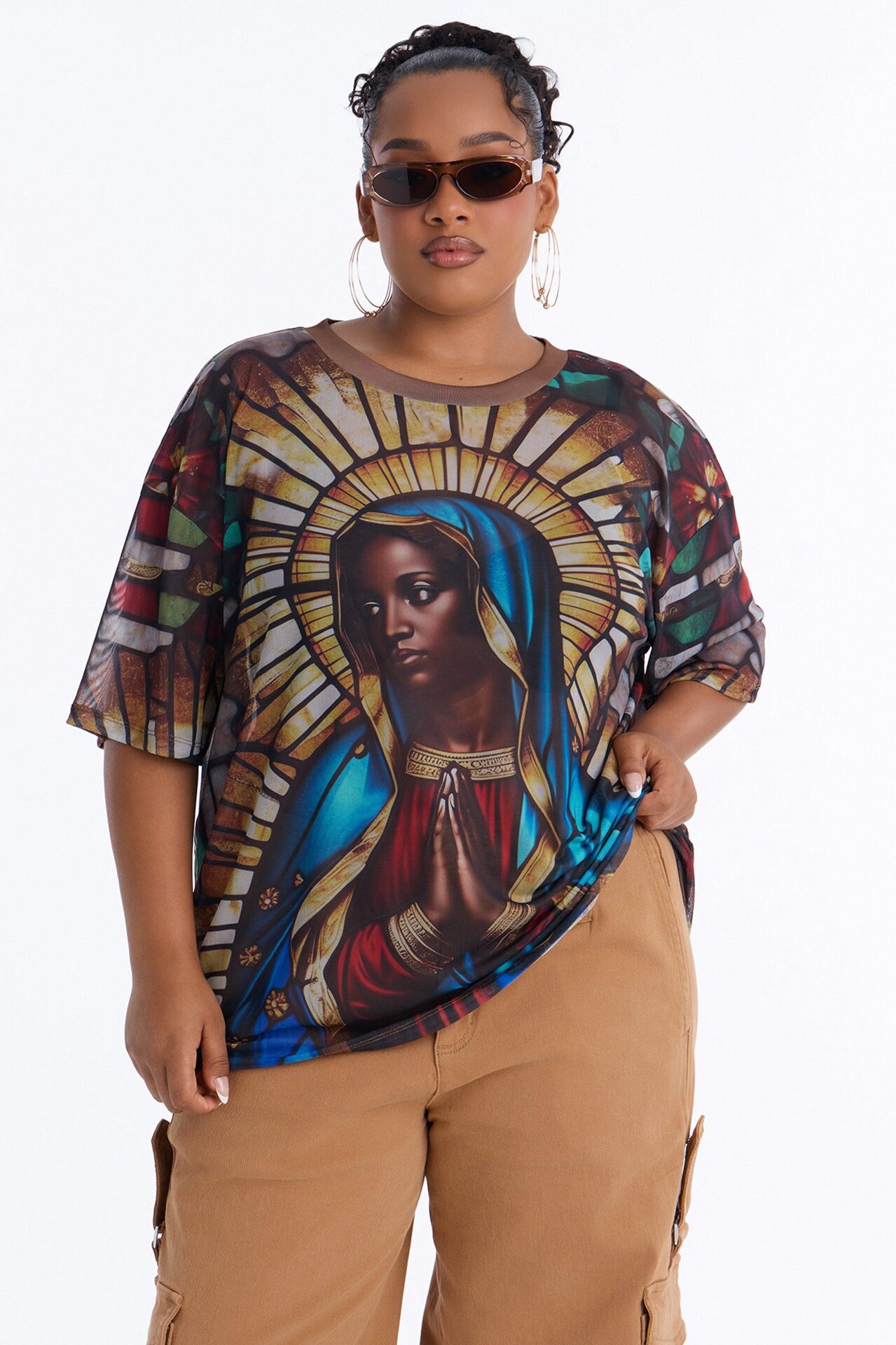 The Religious Women Mesh Tee - Black/combo