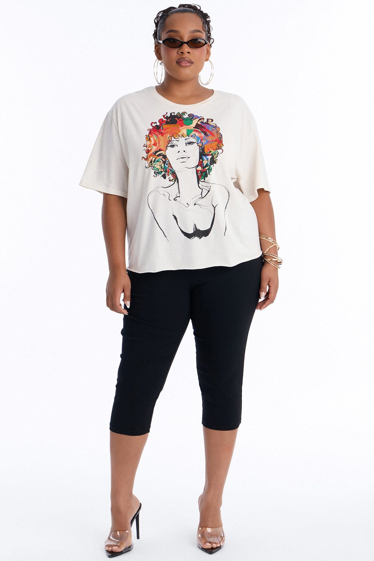 Empowered Women Oversized Tee - Off White