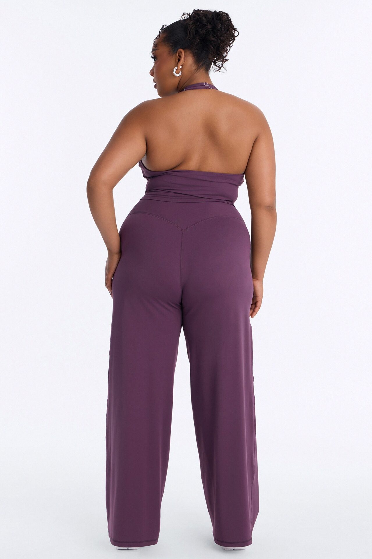 Riley Active Surplice Pant Set - Plum