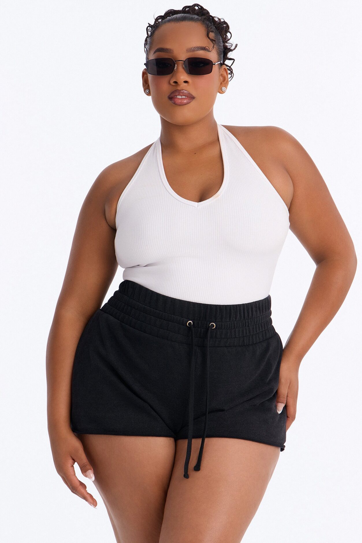 Off Duty Washed Lounge Short - Black