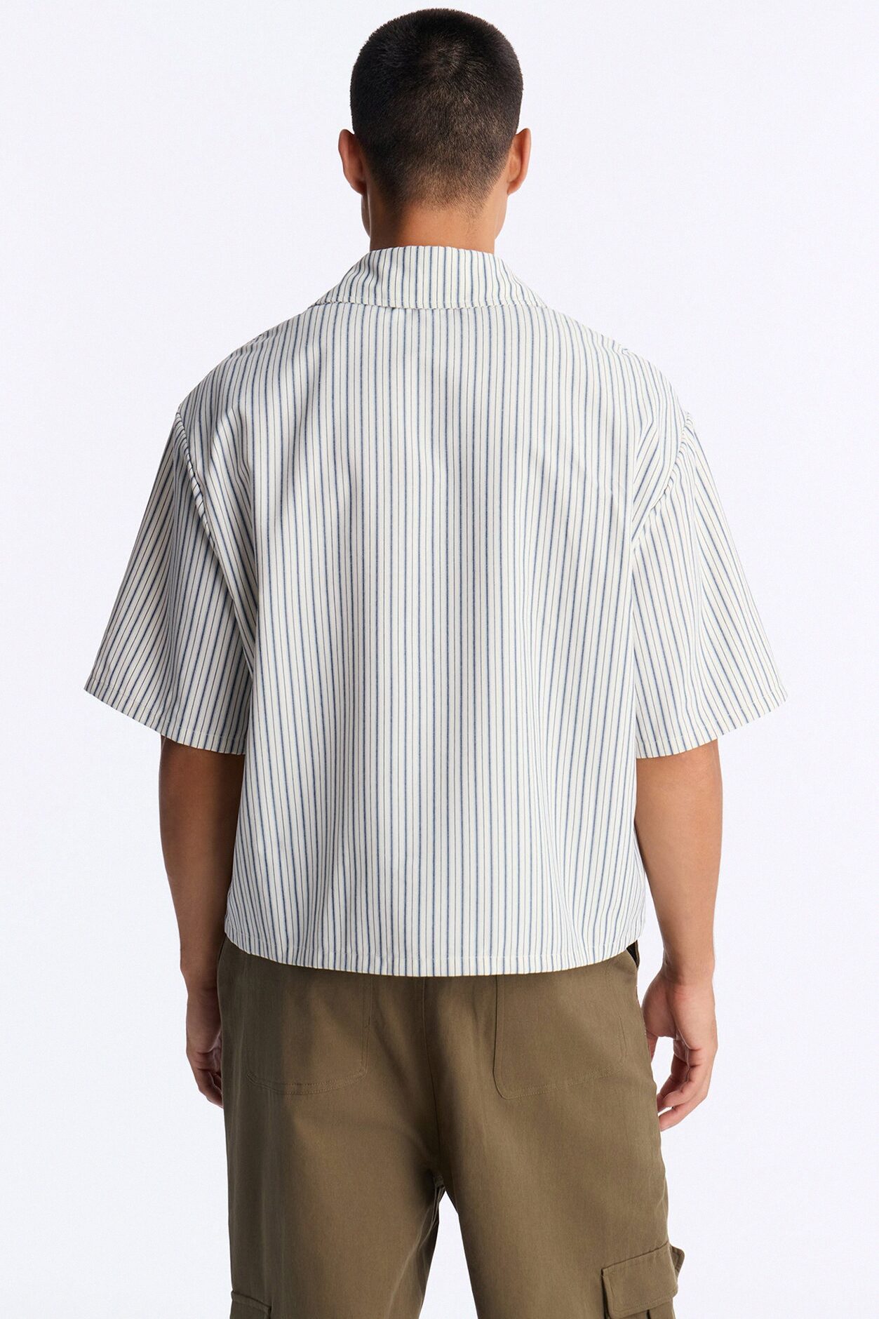 Bloomfall Paisley Button Up Shirt - Light Blue