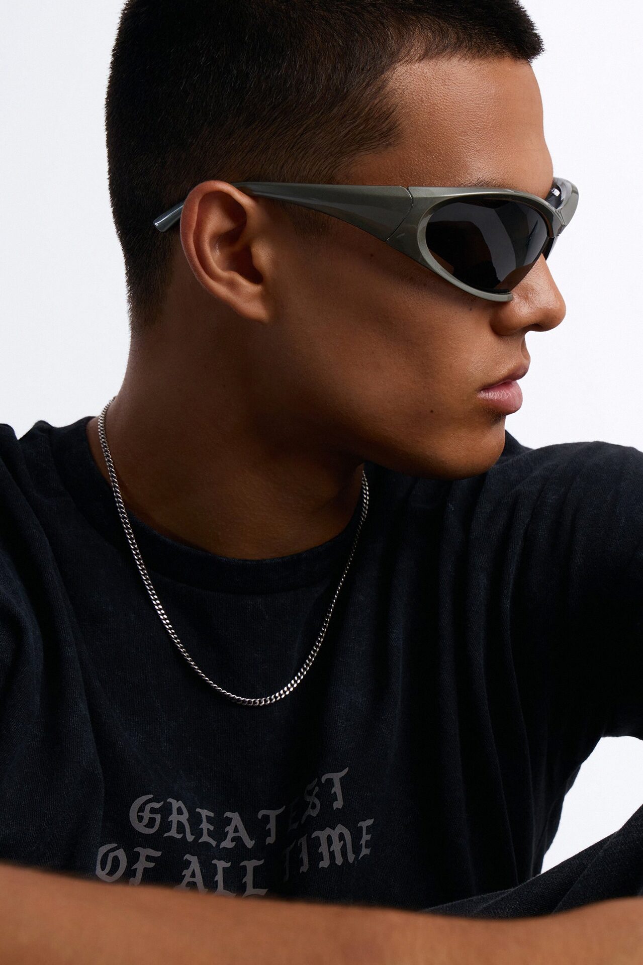 Frosted Metamorphosis Square Sunglasses - Grey