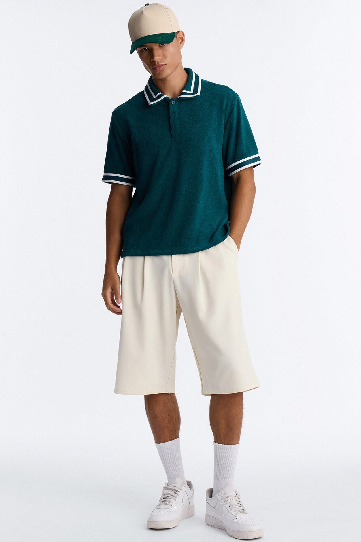 Classic Terry Cloth Polo - Teal