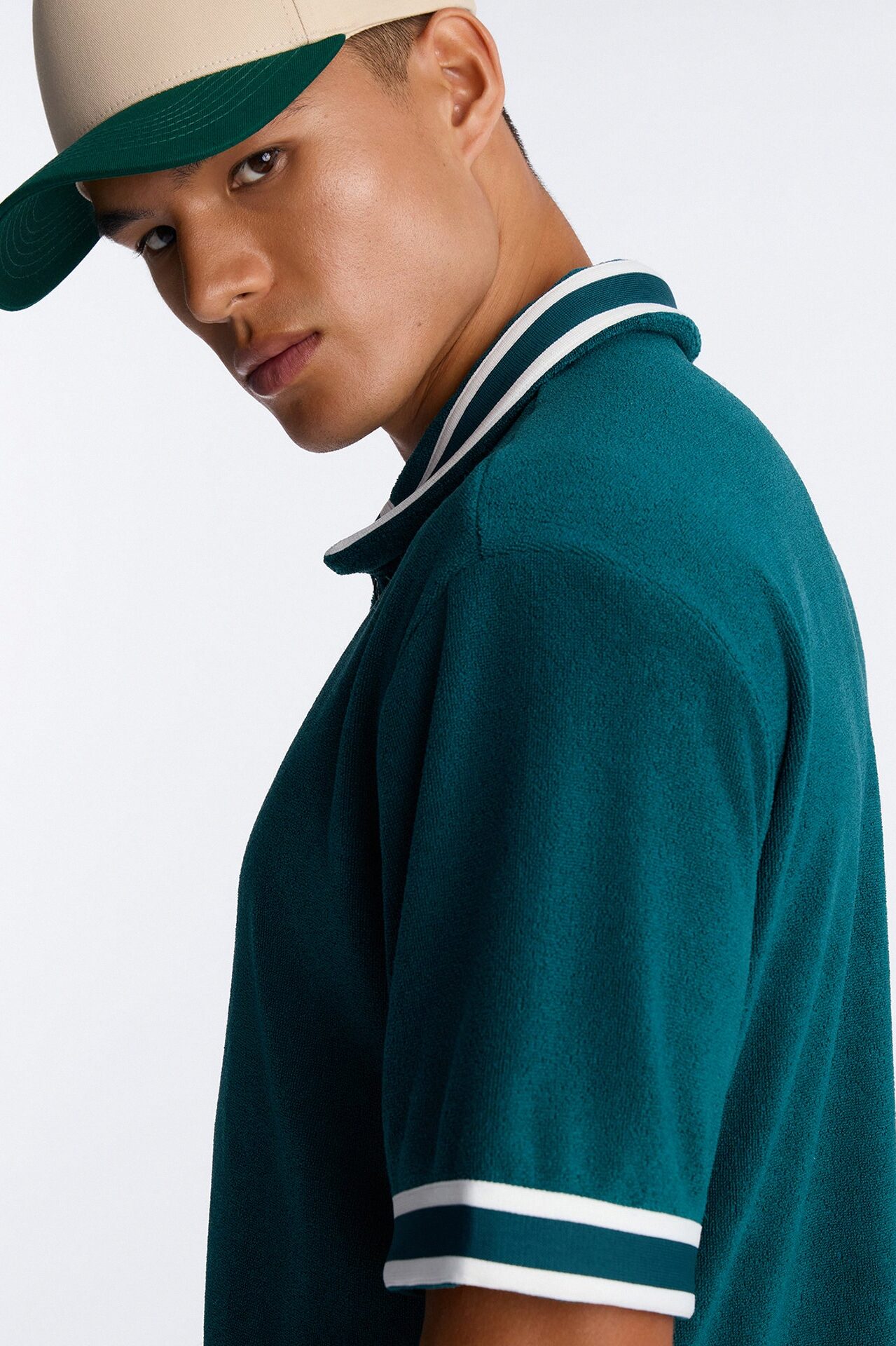 Classic Terry Cloth Polo - Teal