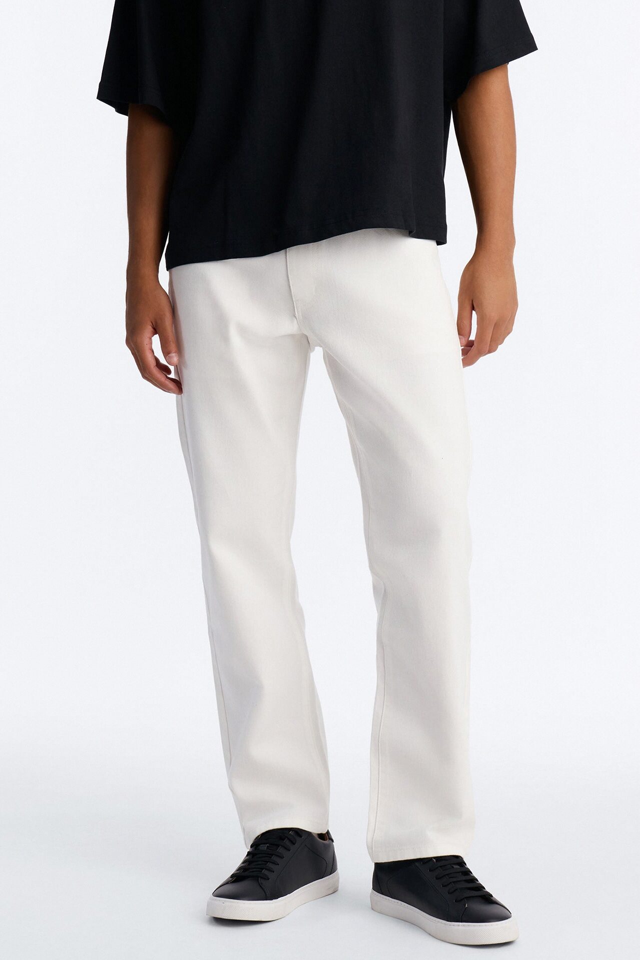 The Staple Straight Jean - White