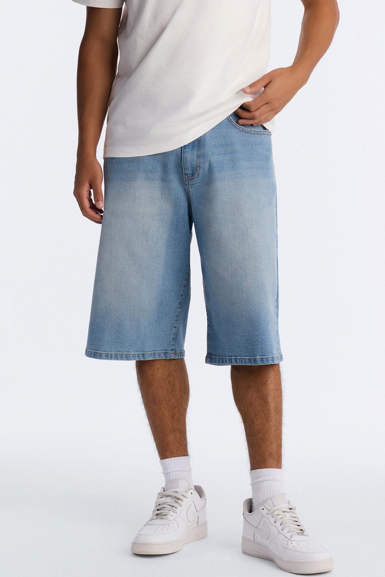Cornell Baggy Denim Short - Light Blue Wash