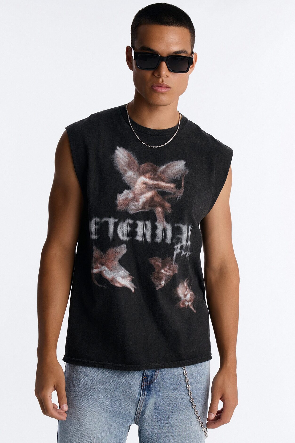 Eternal Vintage Muscle Tee - Black