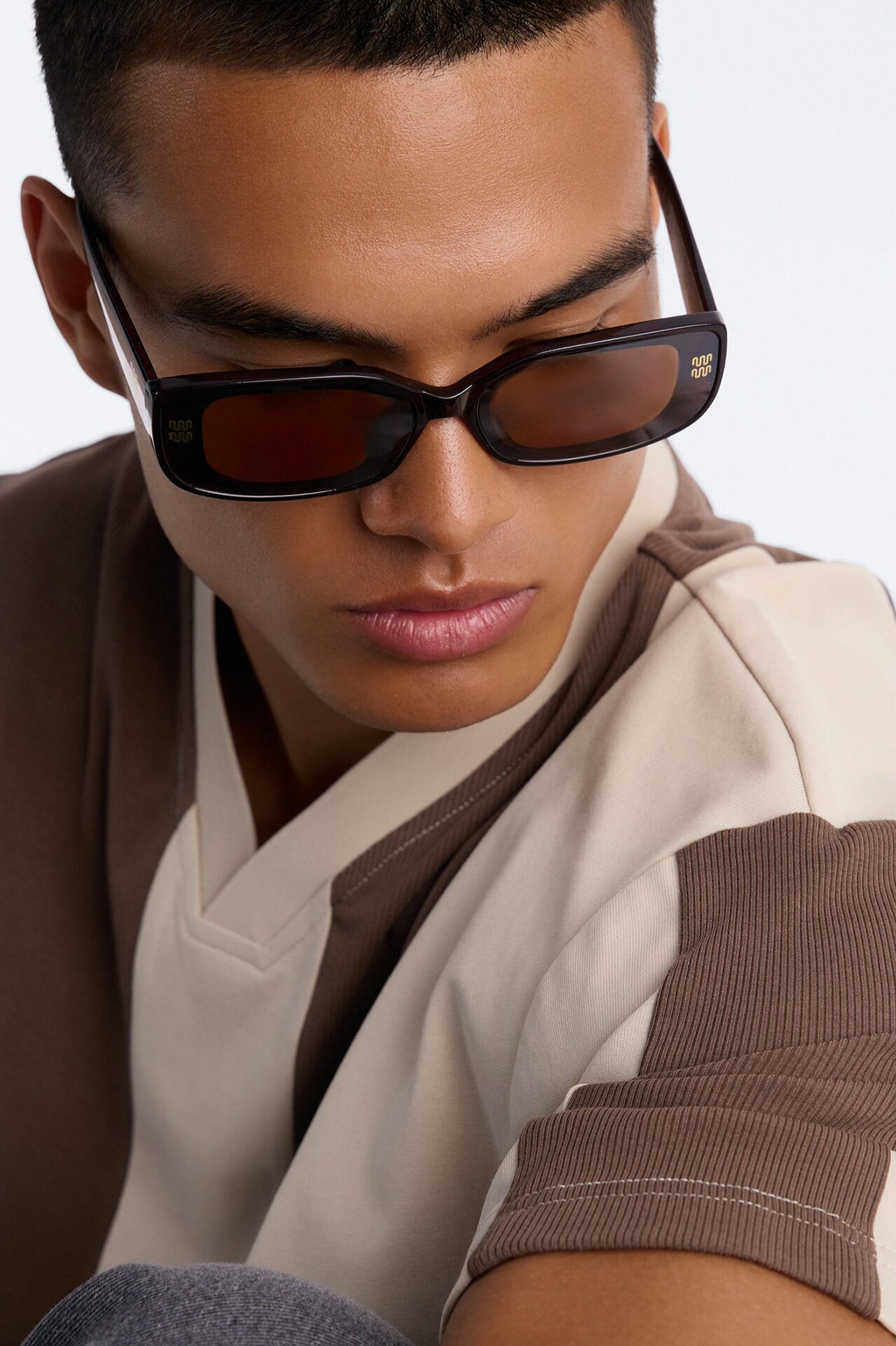 Catch Me If You Can Square Sunglasses - Brown
