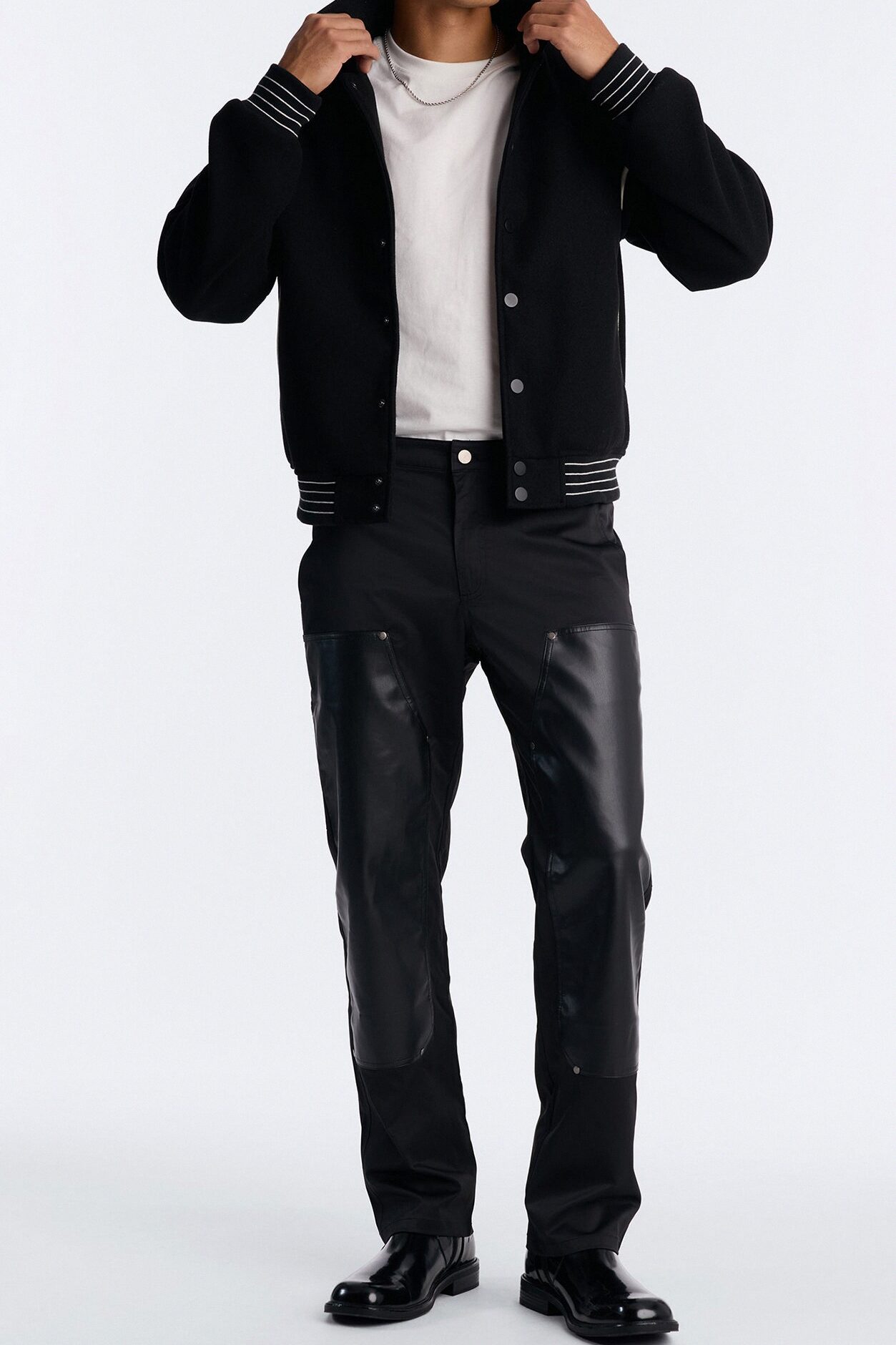 Alessandro Studded Straight Leg Pant - Black