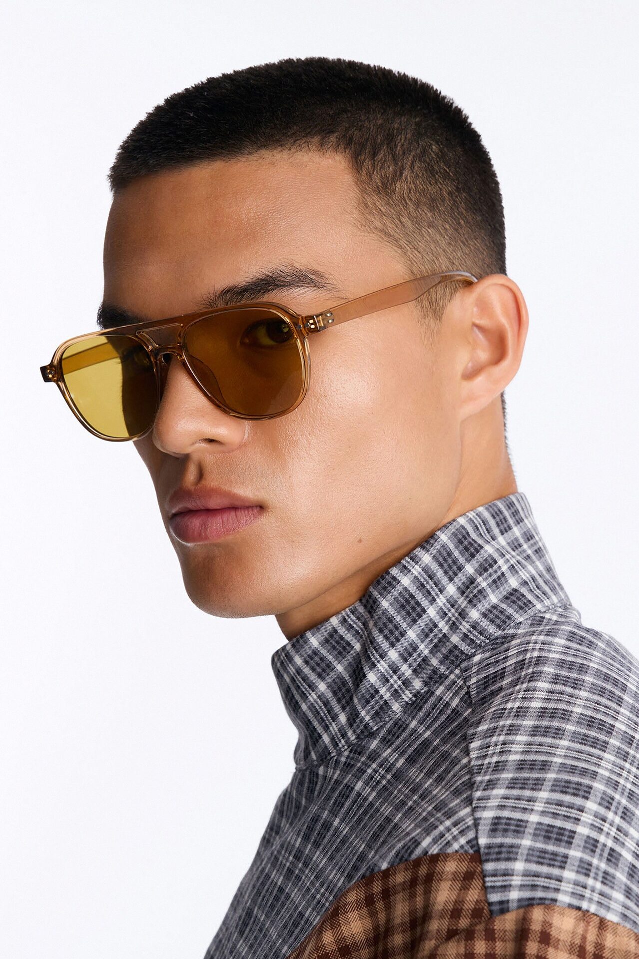 Own It Retro Aviator Sunglasses - Yellow