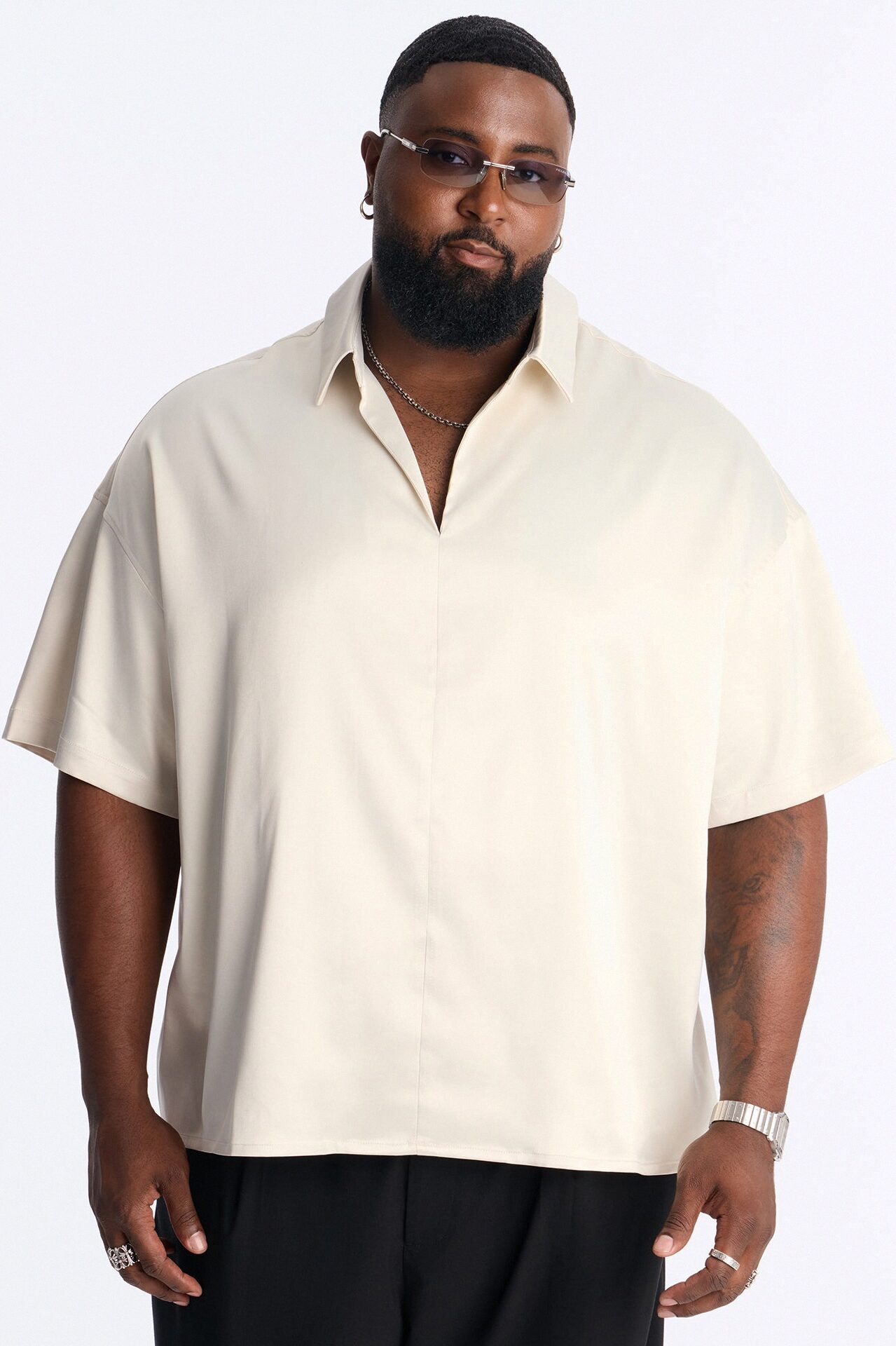 Relaxed Luxe Lumina Easy Flow Polo - White