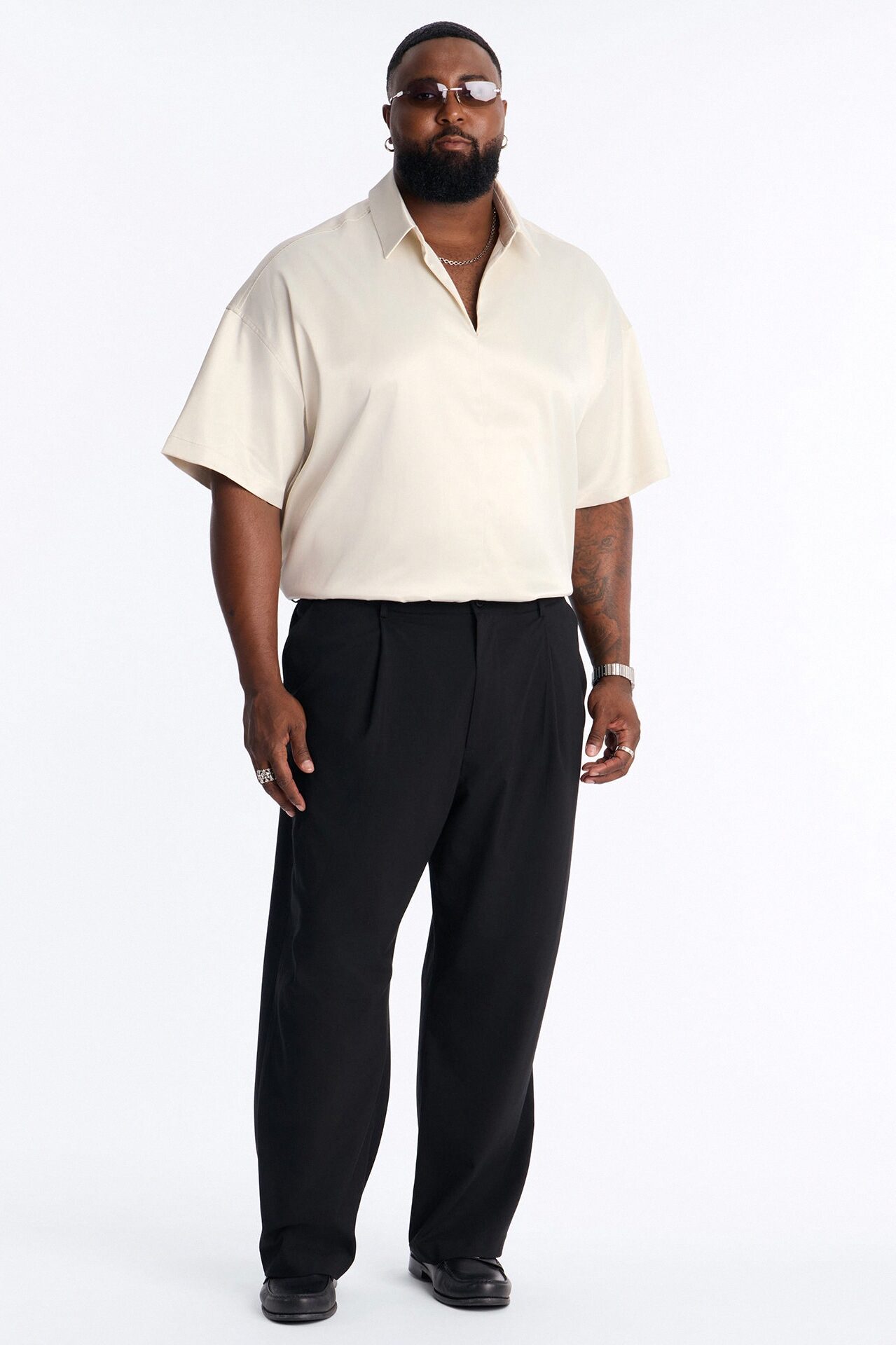 Relaxed Luxe Lumina Easy Flow Polo - White