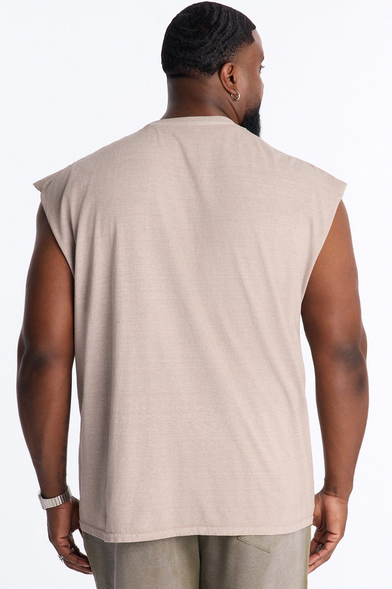 New Beginnings 00 Muscle Tee - Taupe