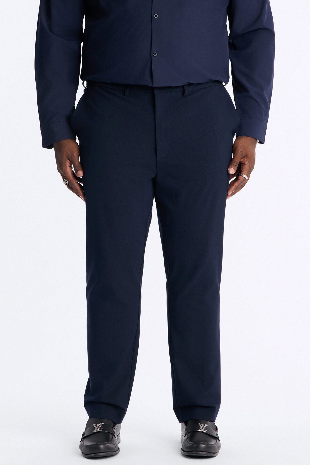 Windsor Luxe Slim Trouser - Navy