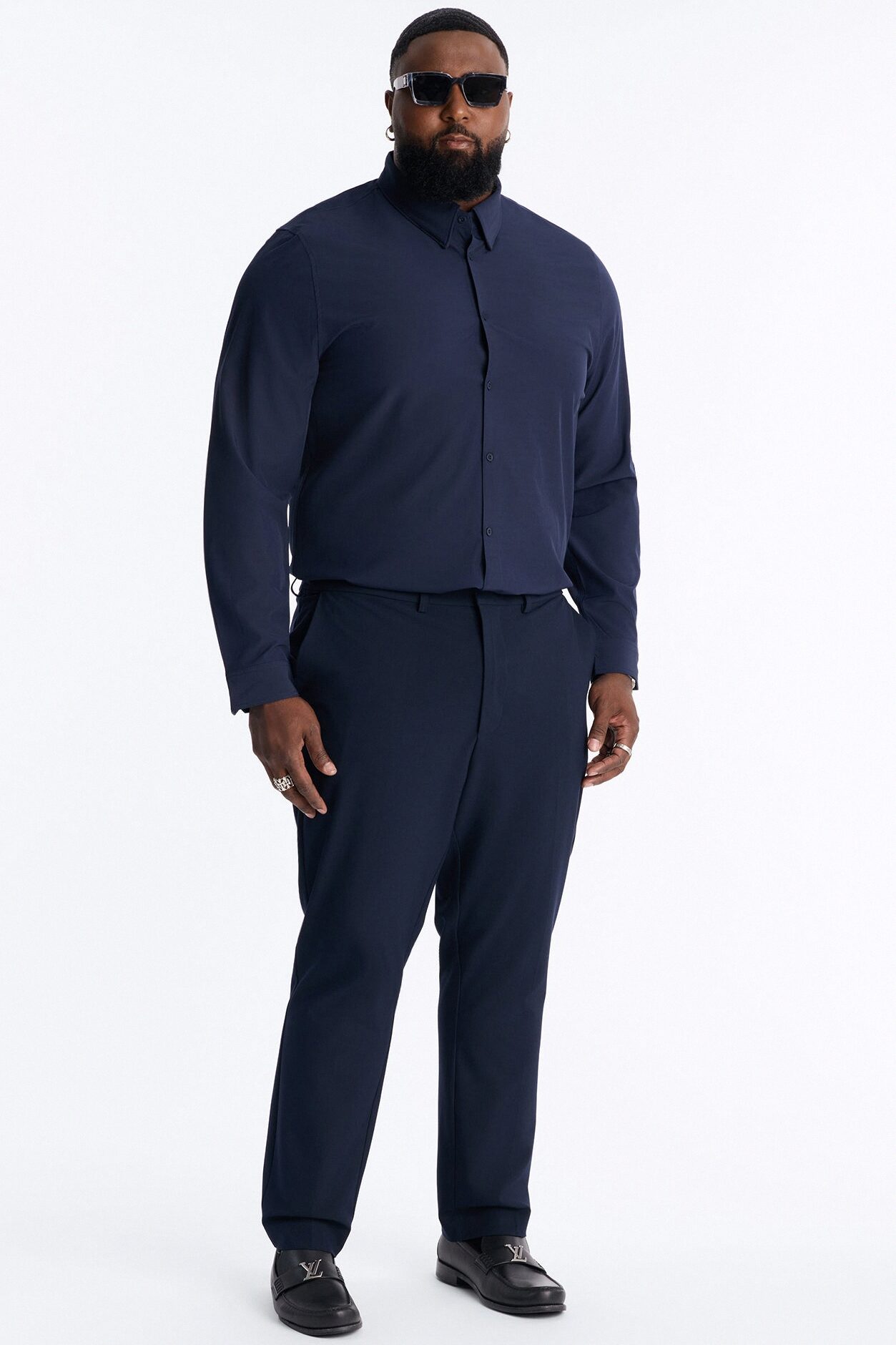 Windsor Luxe Slim Trouser - Navy