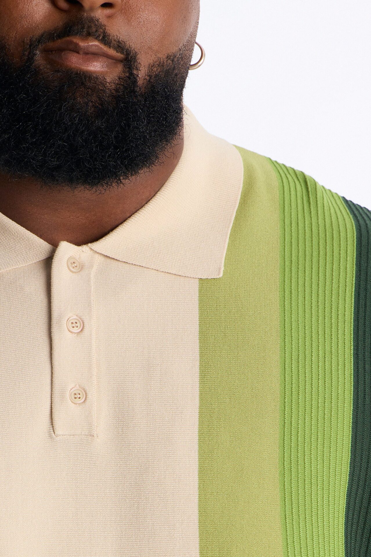 Palm Springs Panel Polo - Green/combo