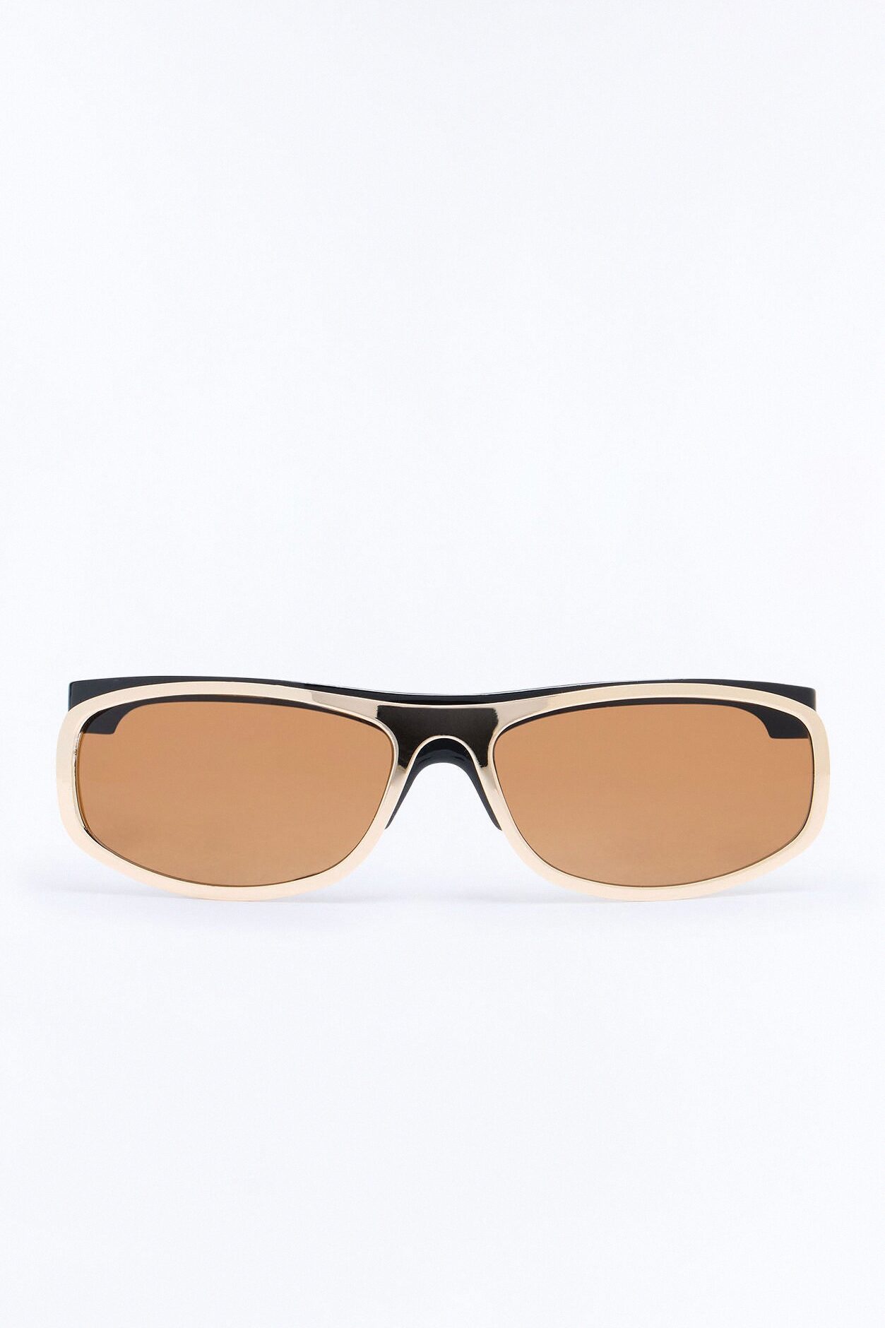 Spare Change Round Sunglasses - Gold/Black