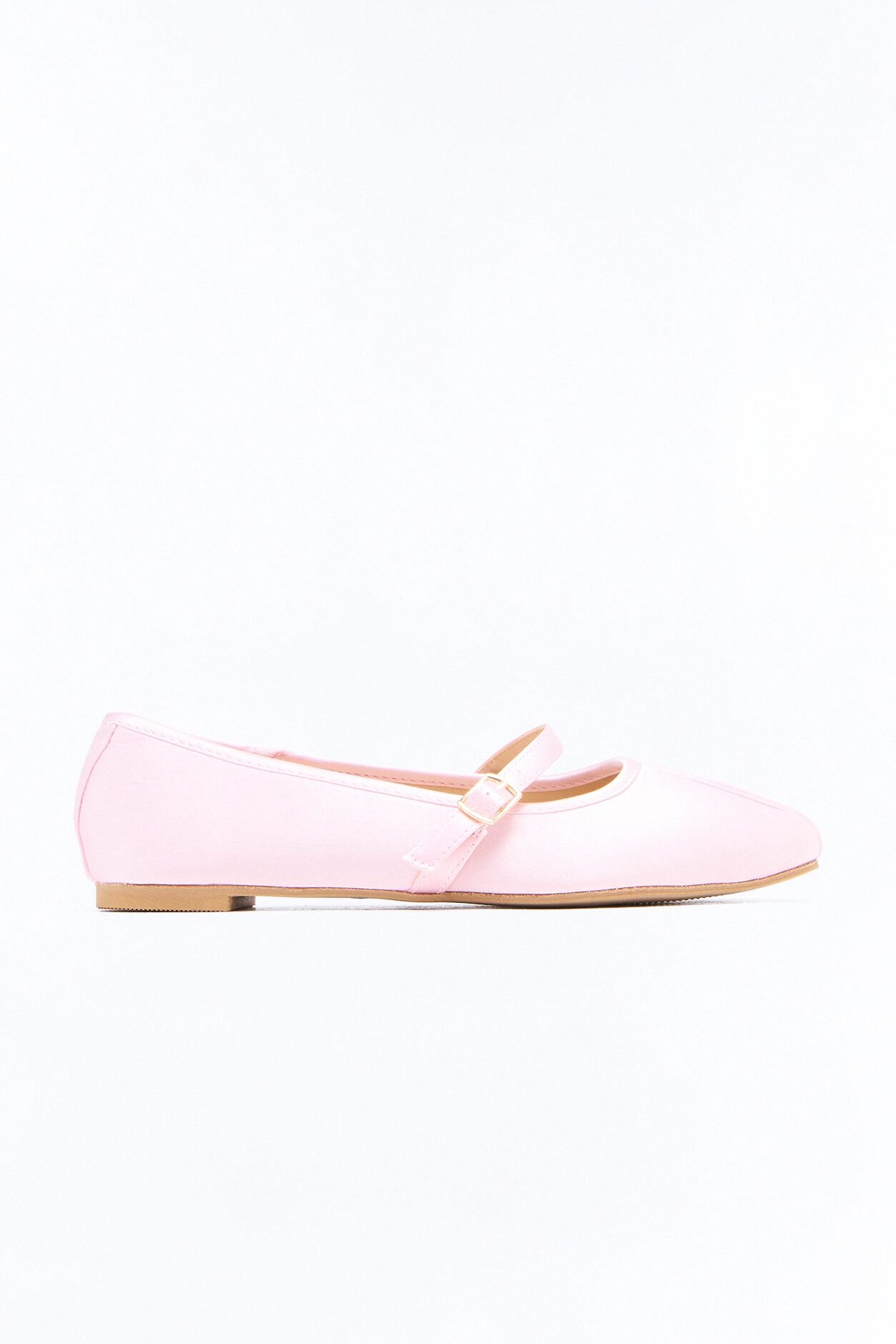 Nuri Satin Ballet Flats - Blush