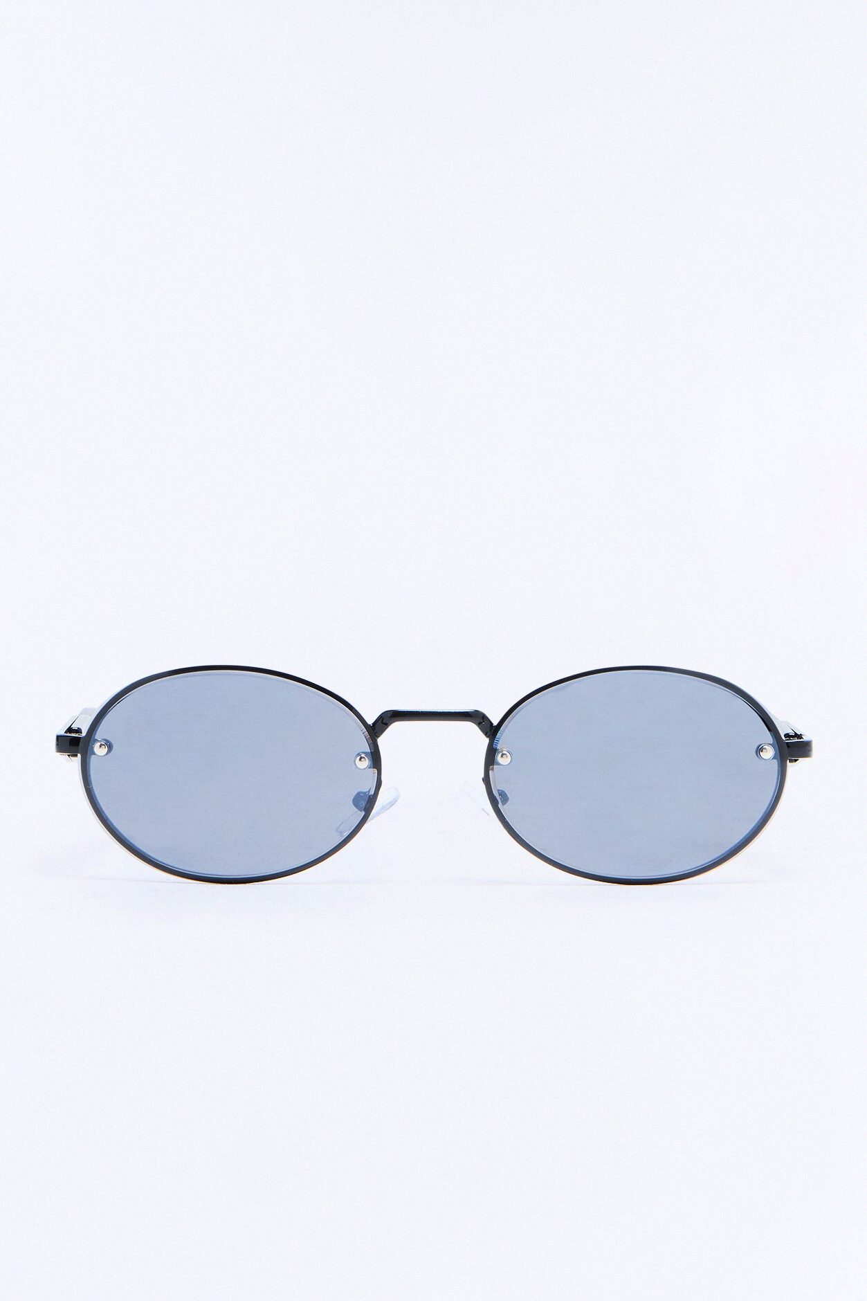 Watch Your Back Circular Sunglasses - Black
