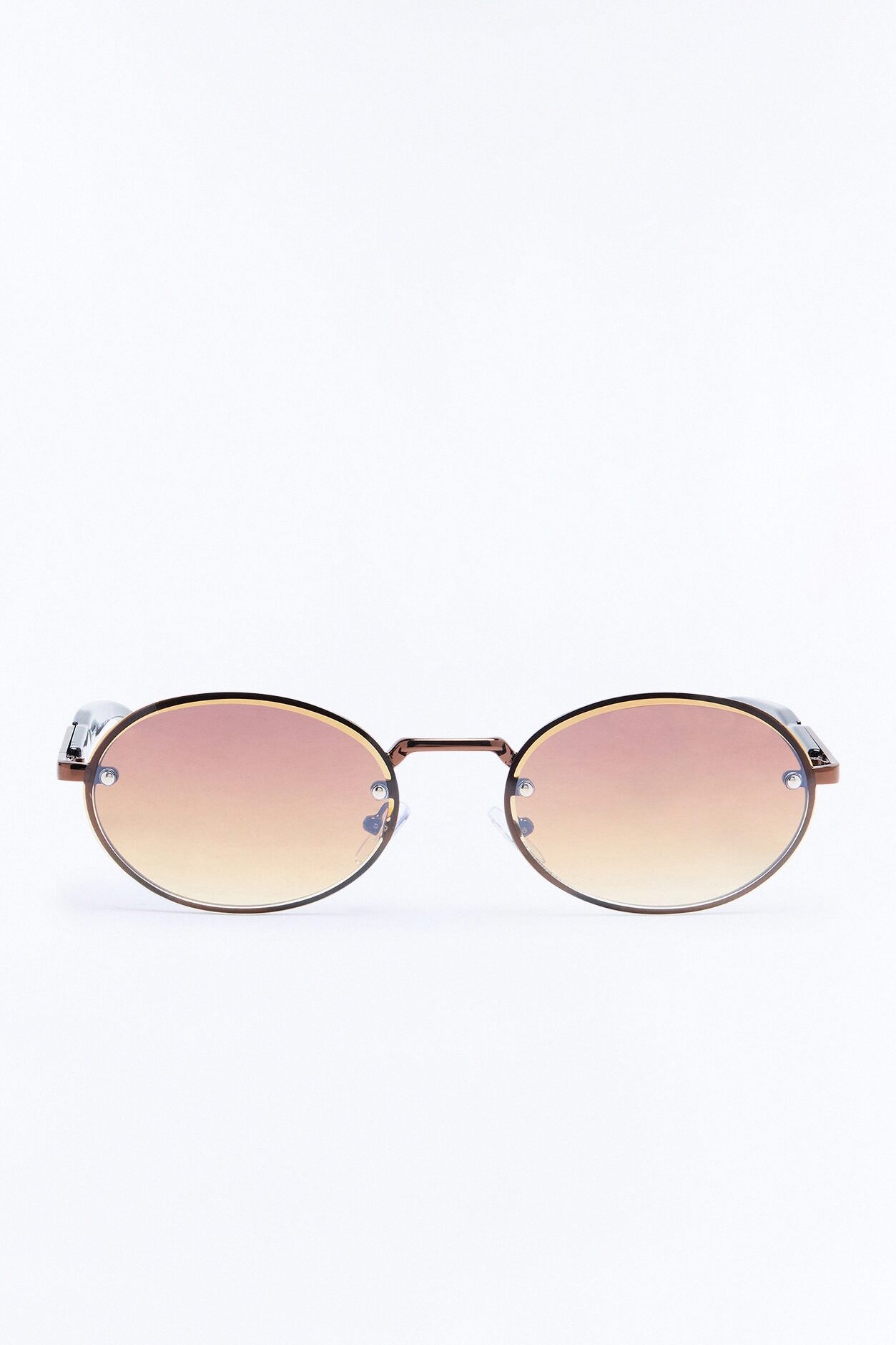 Watch Your Back Circular Sunglasses - Brown
