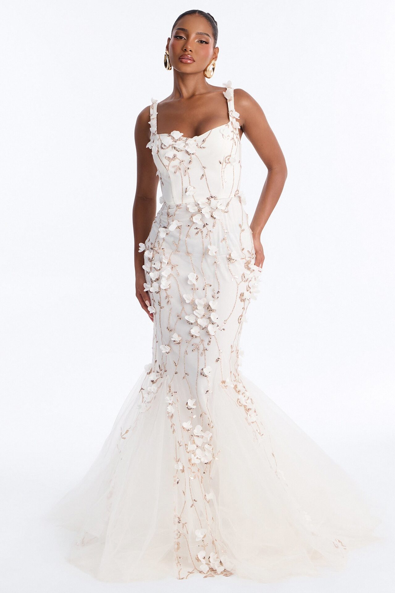 Delaney Tulle Gown - Ivory