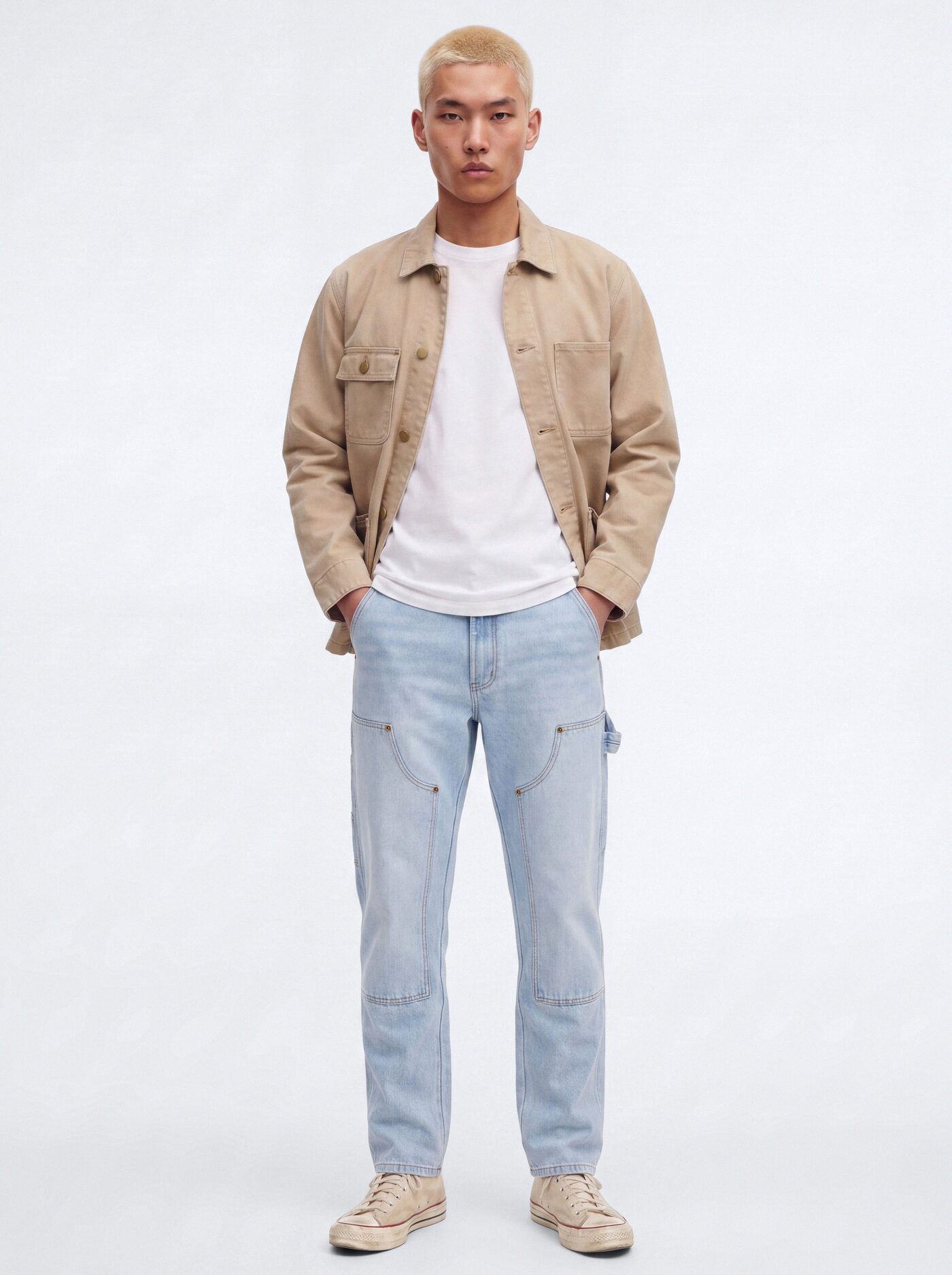 The Staple Straight Carpenter Jean - Light Wash