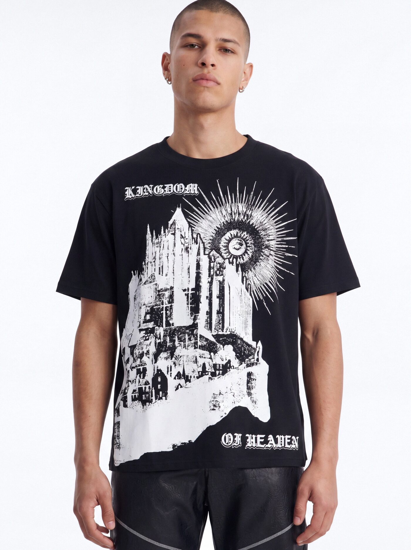 Kingdom Of Heaven Oversized Short Sleeve Tee - Black