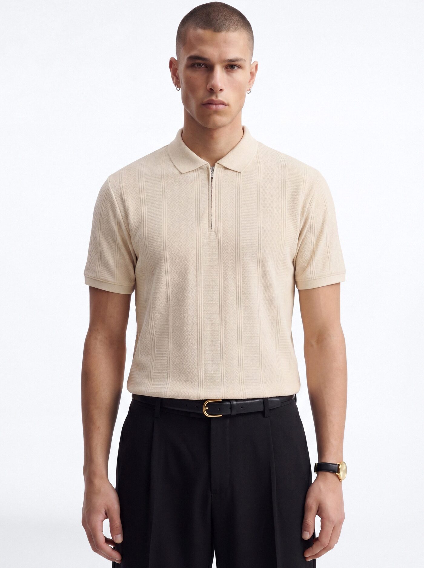 Fairway Short Sleeve Polo - Sand