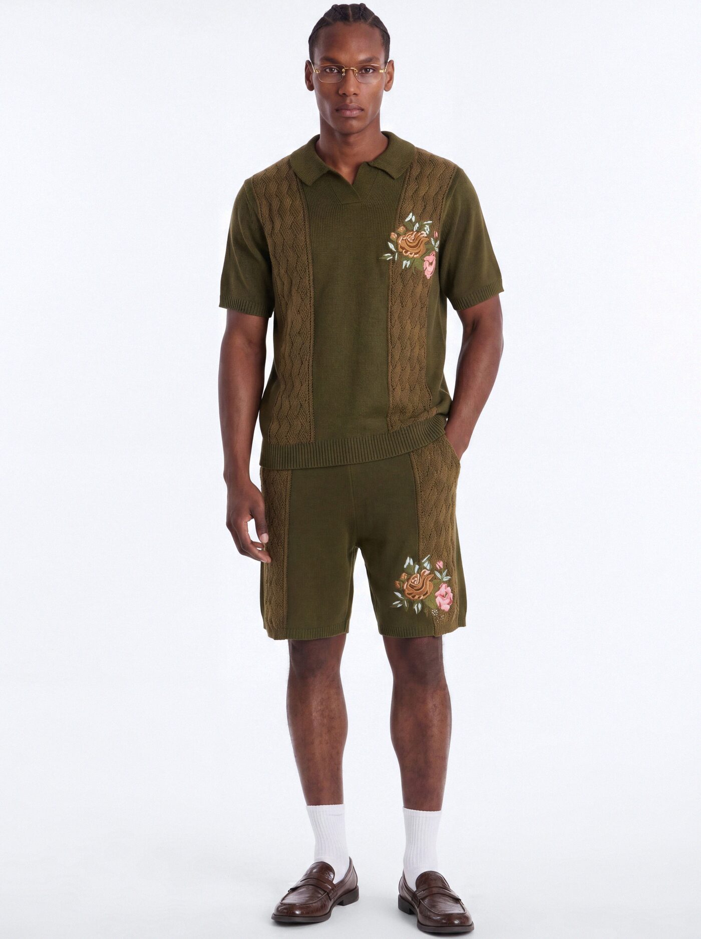 Herbarium Garden Polo - Khaki/combo