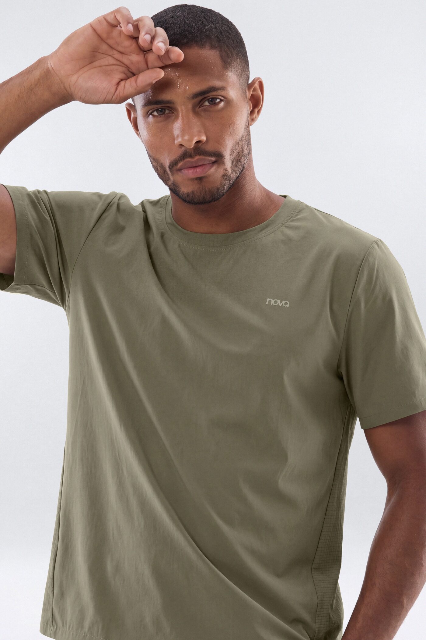 Lightweight Short Sleeve Running Tee - Moss